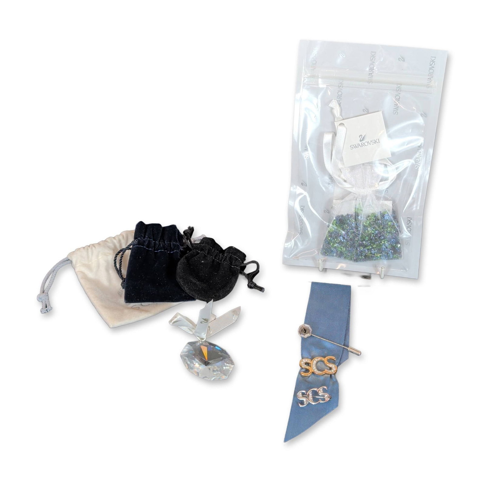 5pc Swarovski Crystal Society SCS Pins and Crystals (1 of 4)