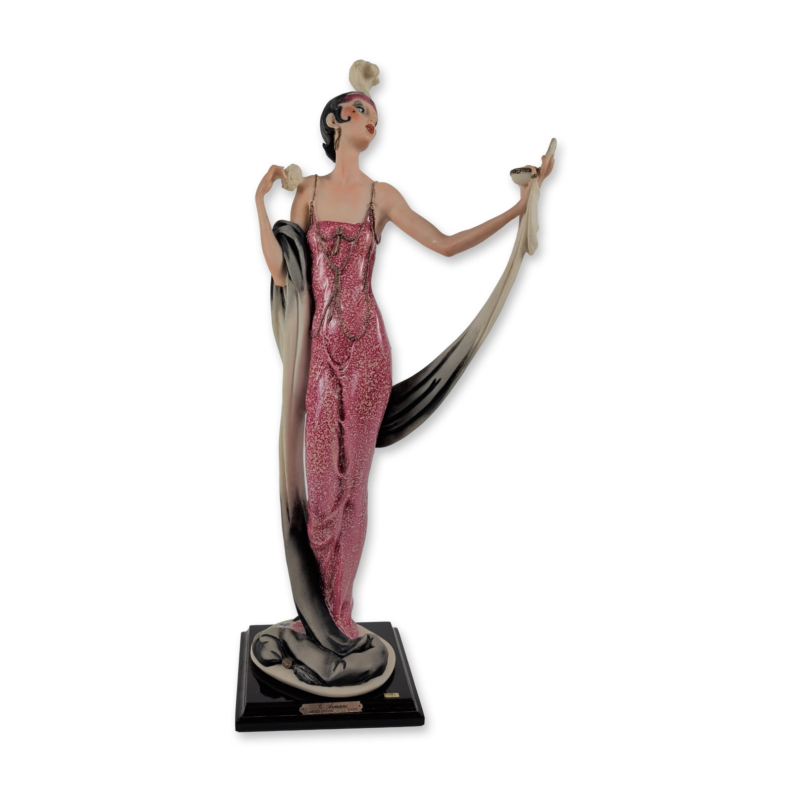 Giuseppe Armani Art Deco Cold Cast Porcelain Lady with Powder Puff (1 of 6)