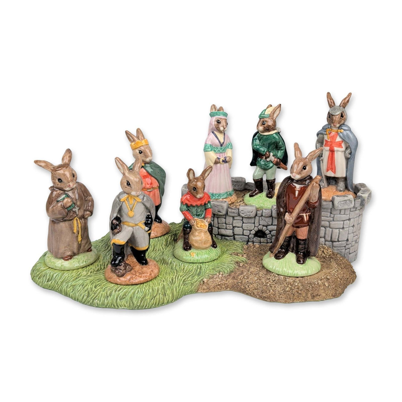 Royal Doulton Bunnykins Robin Hood Figurine Complete Set (1 of 5)