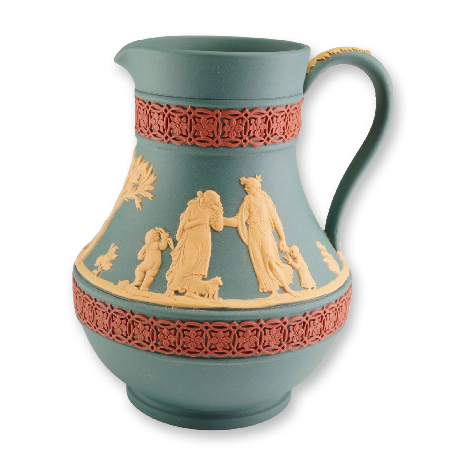 Wedgwood Tricolor Jasperware Etruscan Jug (1 of 3)
