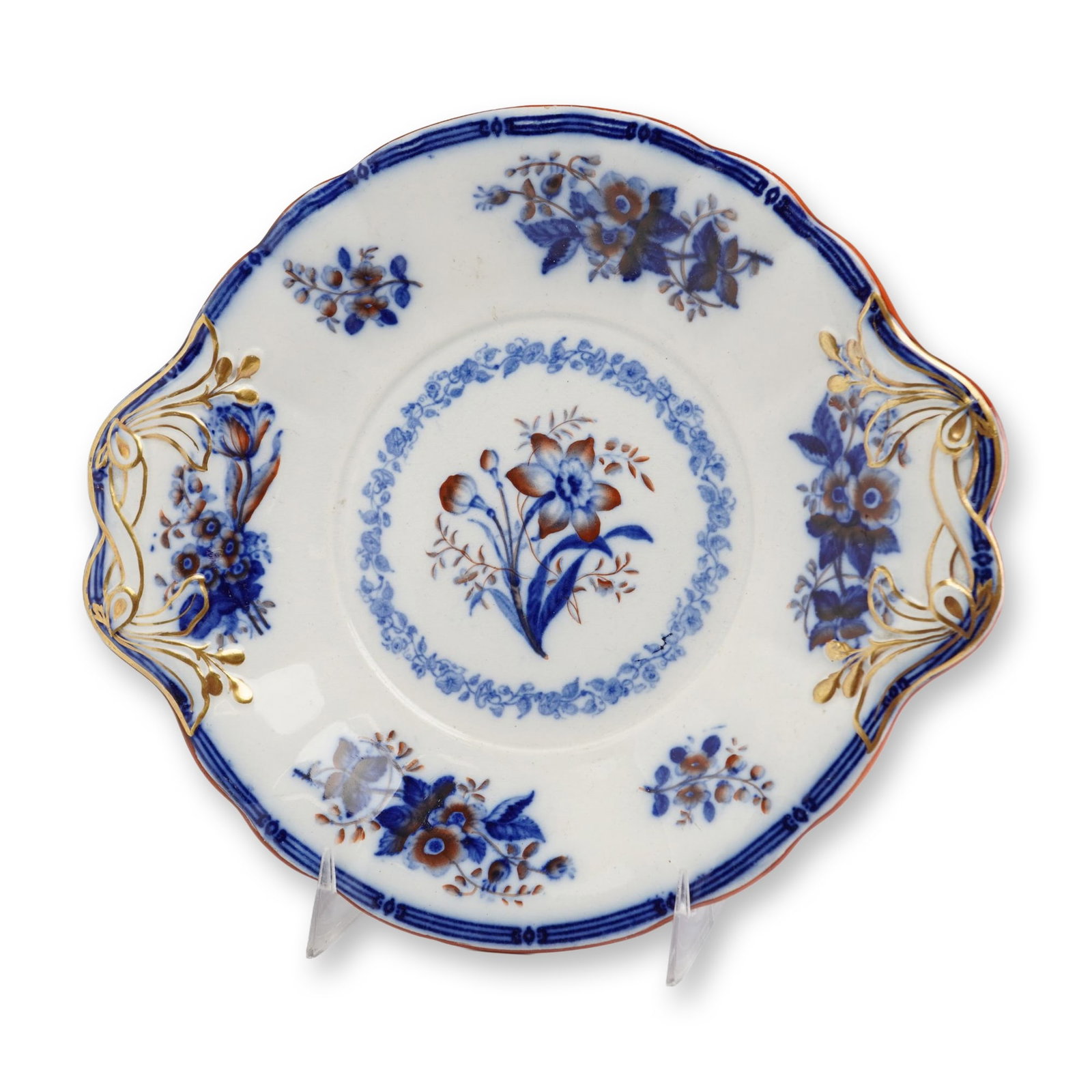 Wedgwood Pearlware Imari Style Handled Dish (1 of 3)