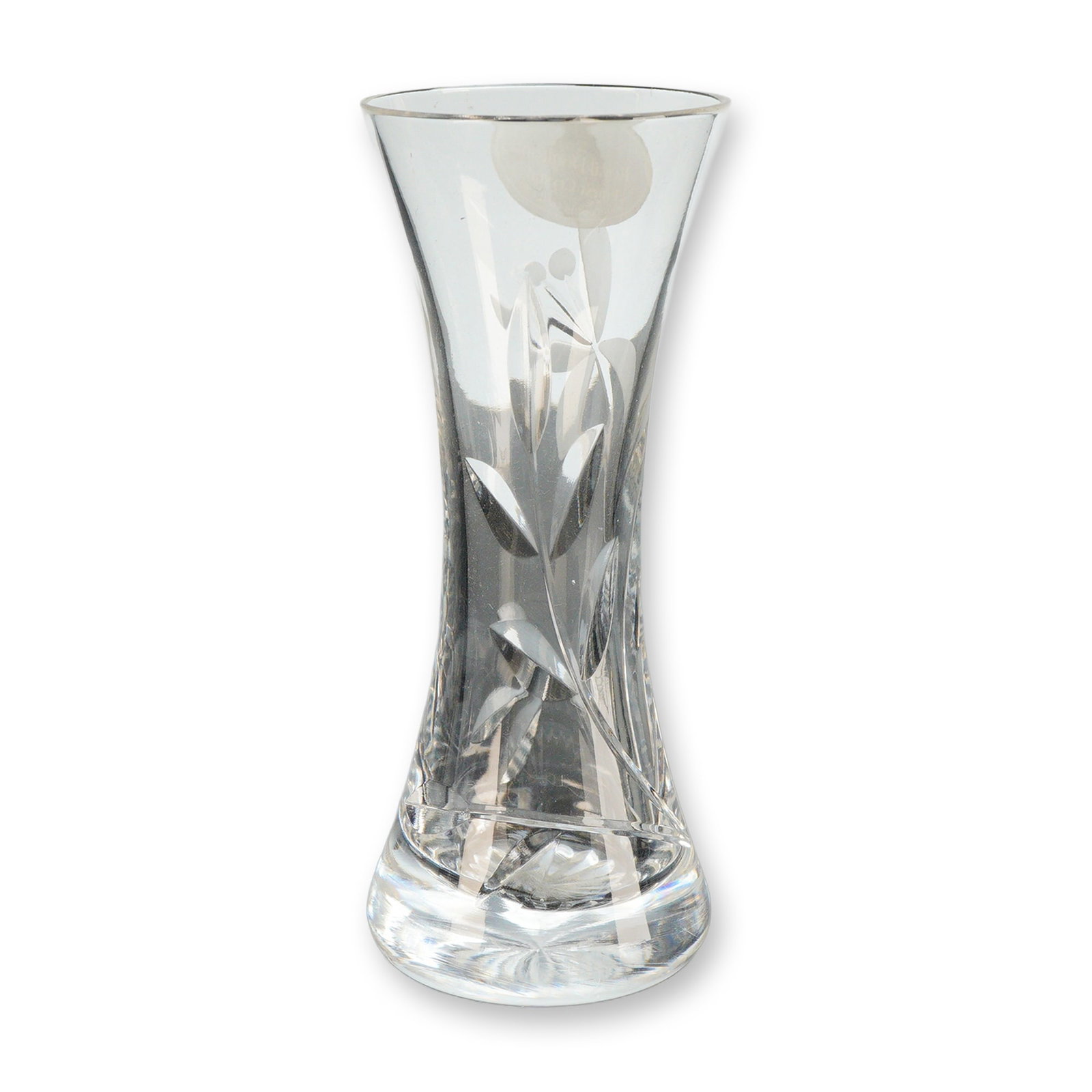Royal Doulton Crystal Bud Vase, Orchid (1 of 5)