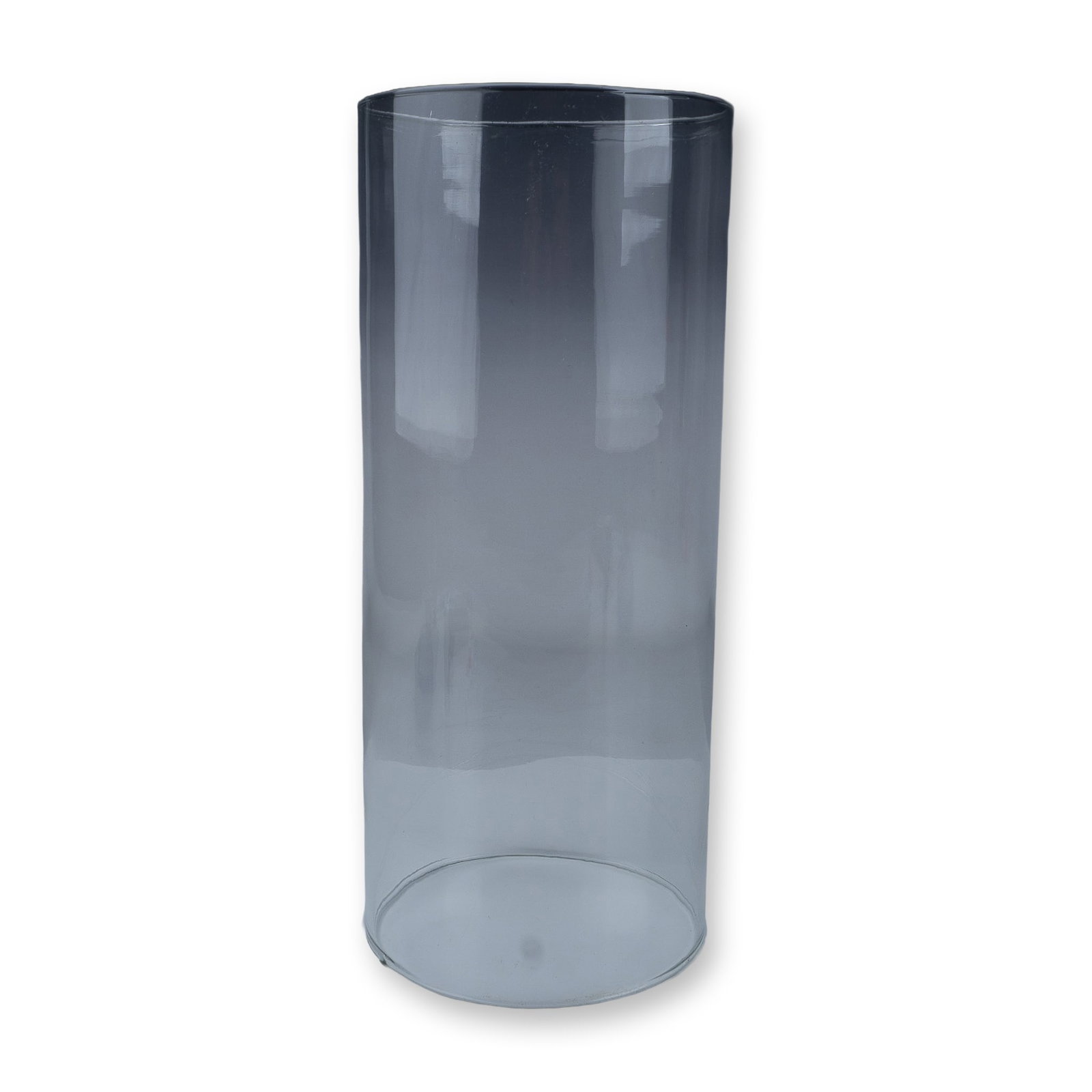 Hand-Blown Clear Glass Cylinder (1 of 2)