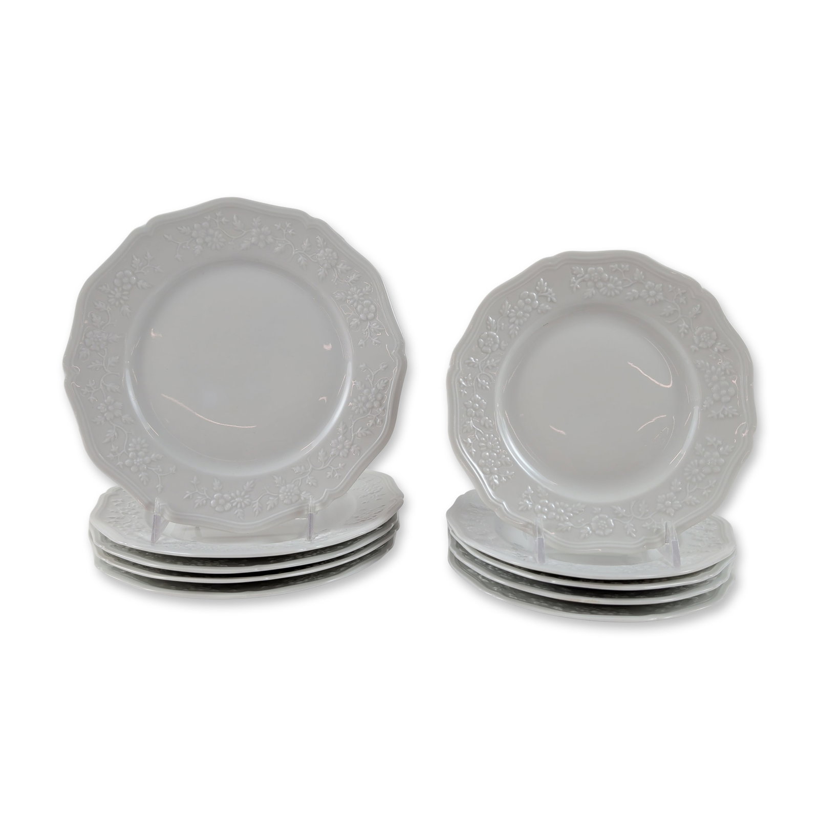 10pc Raynaud Ceralene Limoges Hawthorn Dessert and Bread and Butter Plate Grouping (1 of 4)