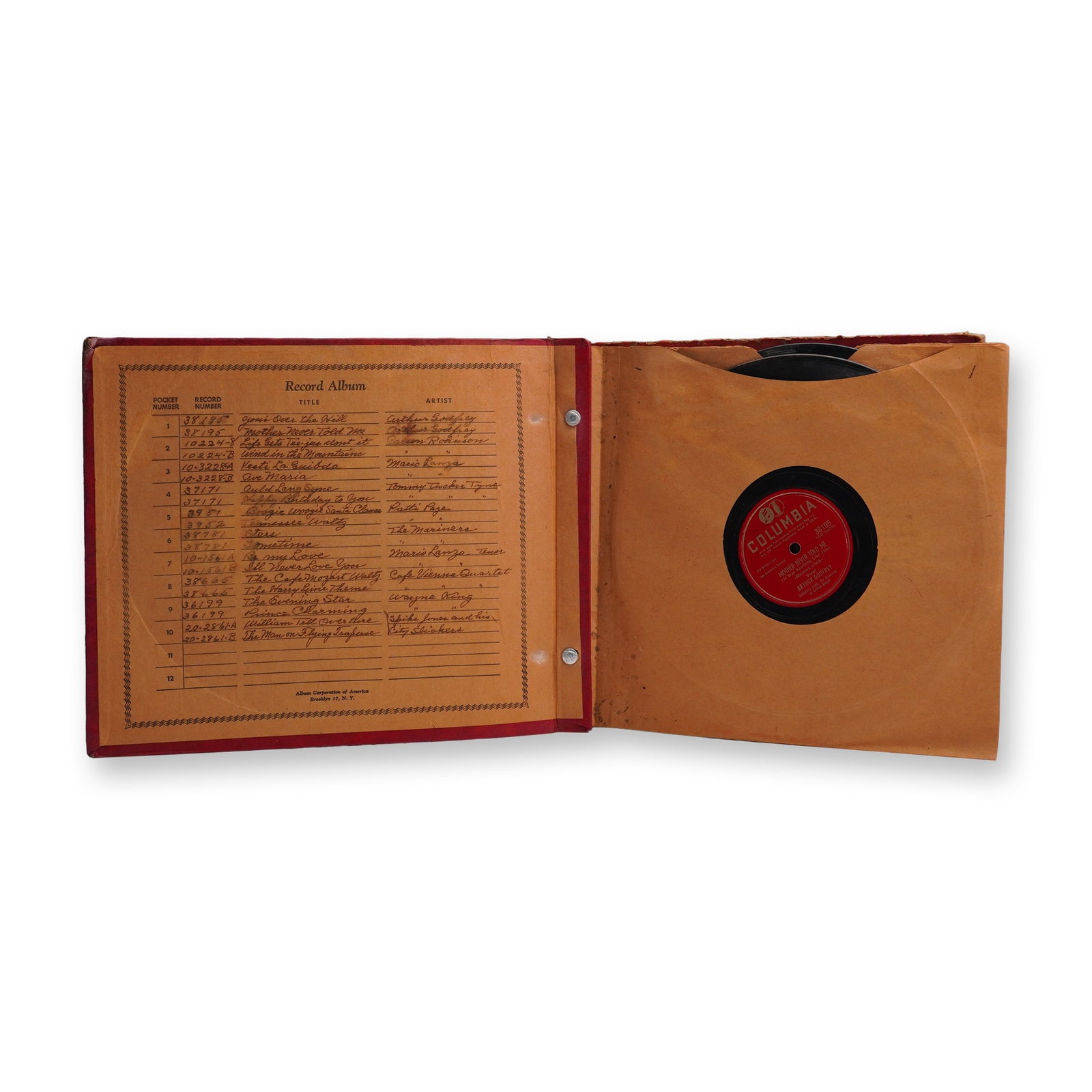 7-Piece 78 RPM Record Album Book, Columbia & Mercury Labels + Case (1 of 9)
