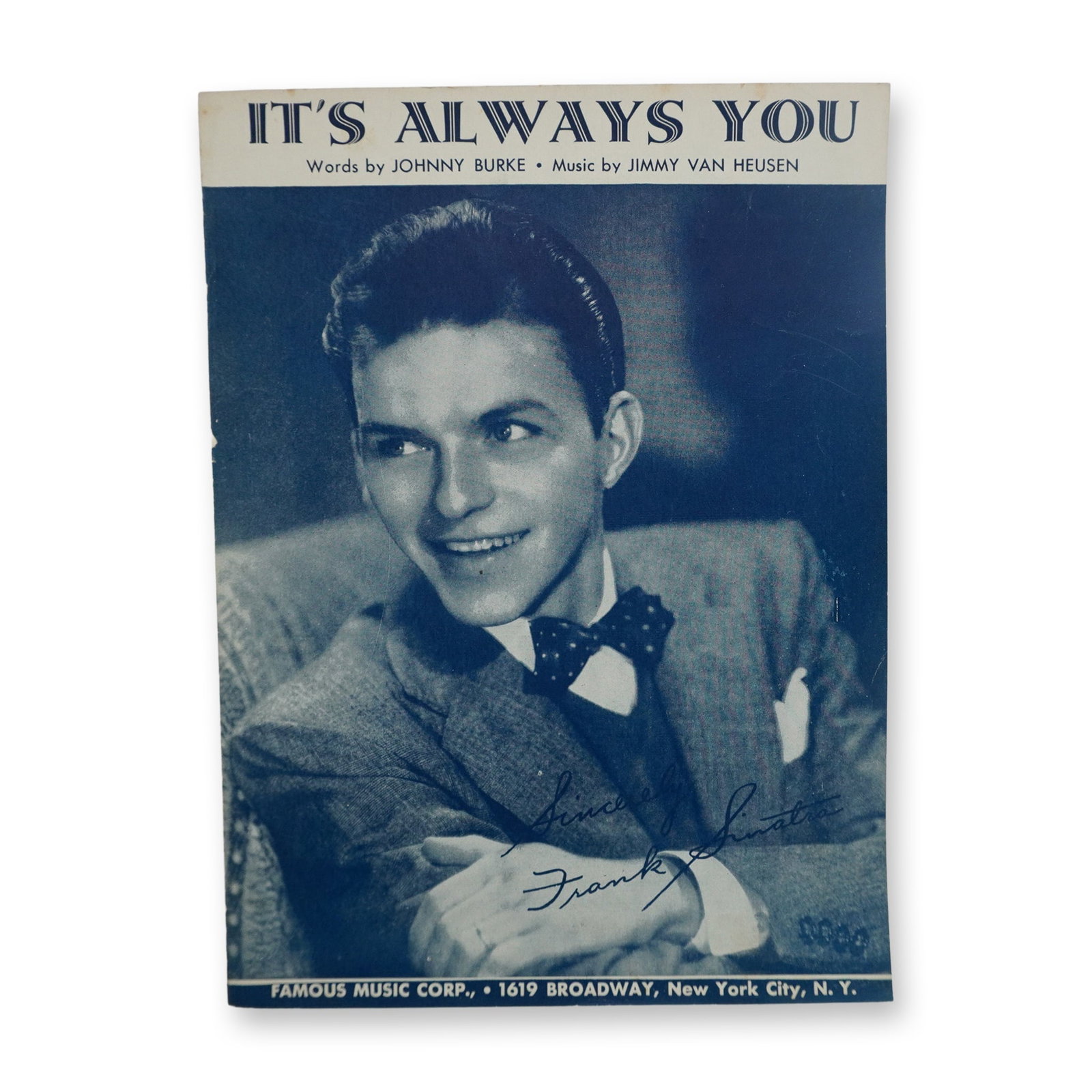 Frank Sinatra It's Always You Sheet Music, 1941, by Burke and Van Heusen (1 of 3)