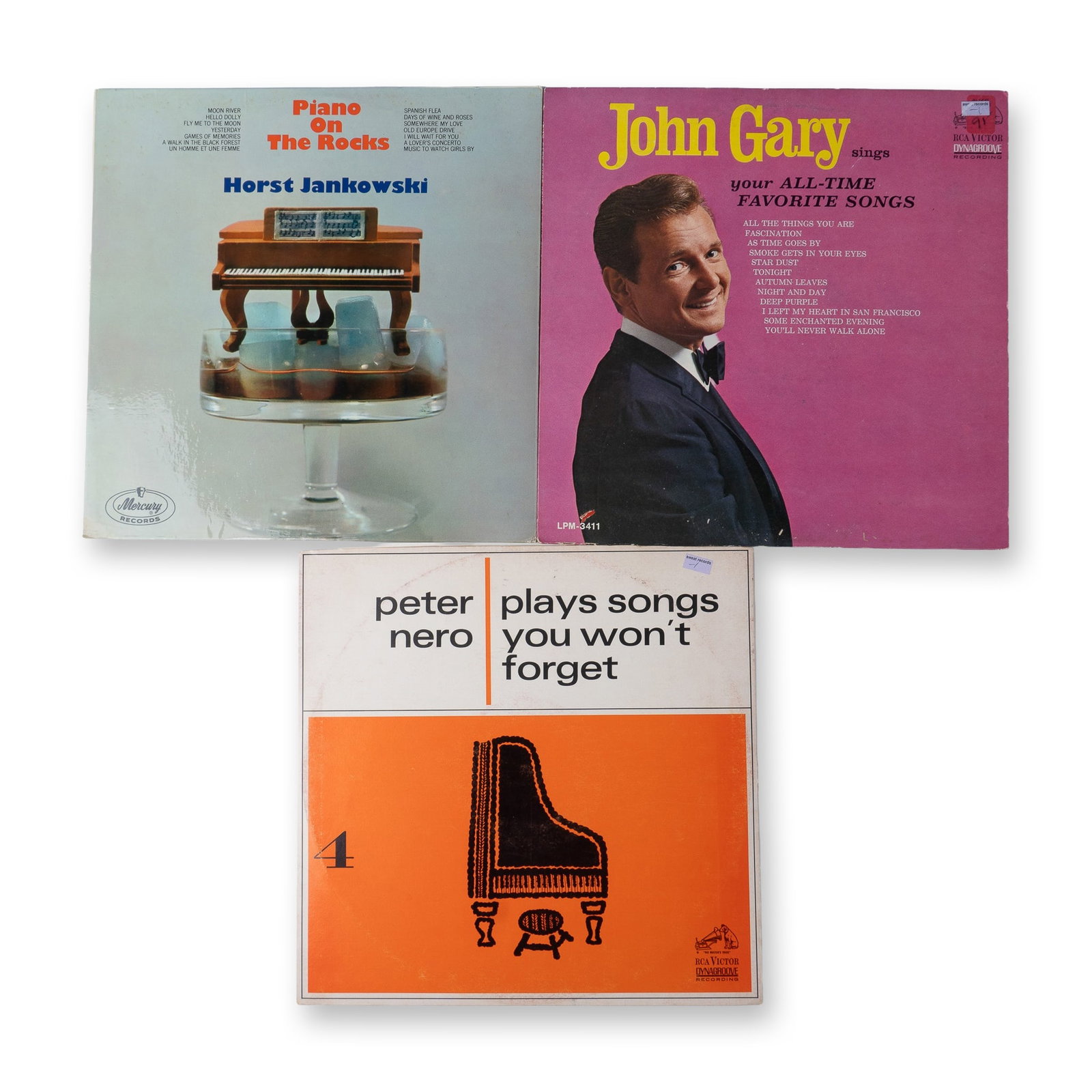 Vintage Vinyl Records, John Gary, Horst Jankowski, Peter Nero (1 of 2)