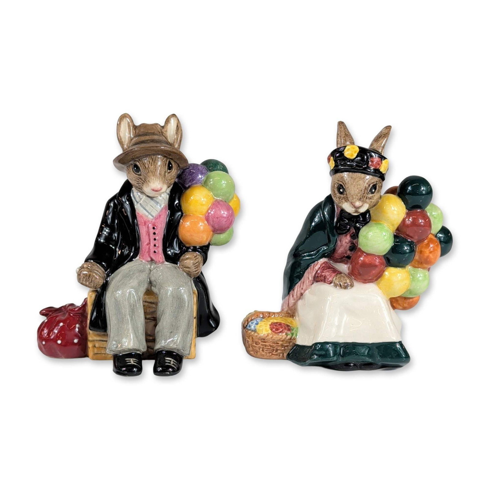 2pc Royal Doulton Bunnykins Balloon Vendor (1 of 3)