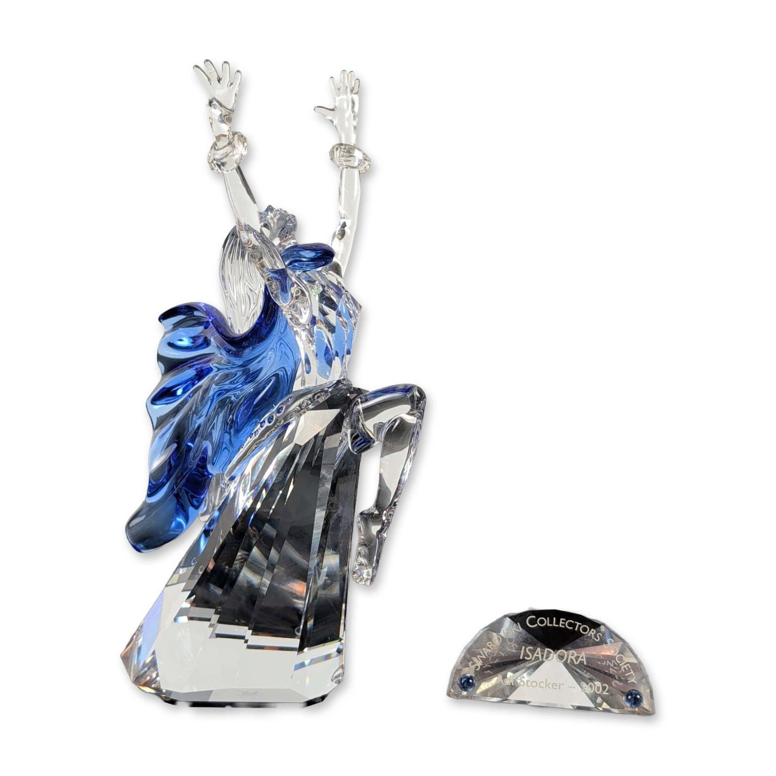Swarovski SCS 2002 Isadora Crystal Figurine with Plaque (1 of 6)