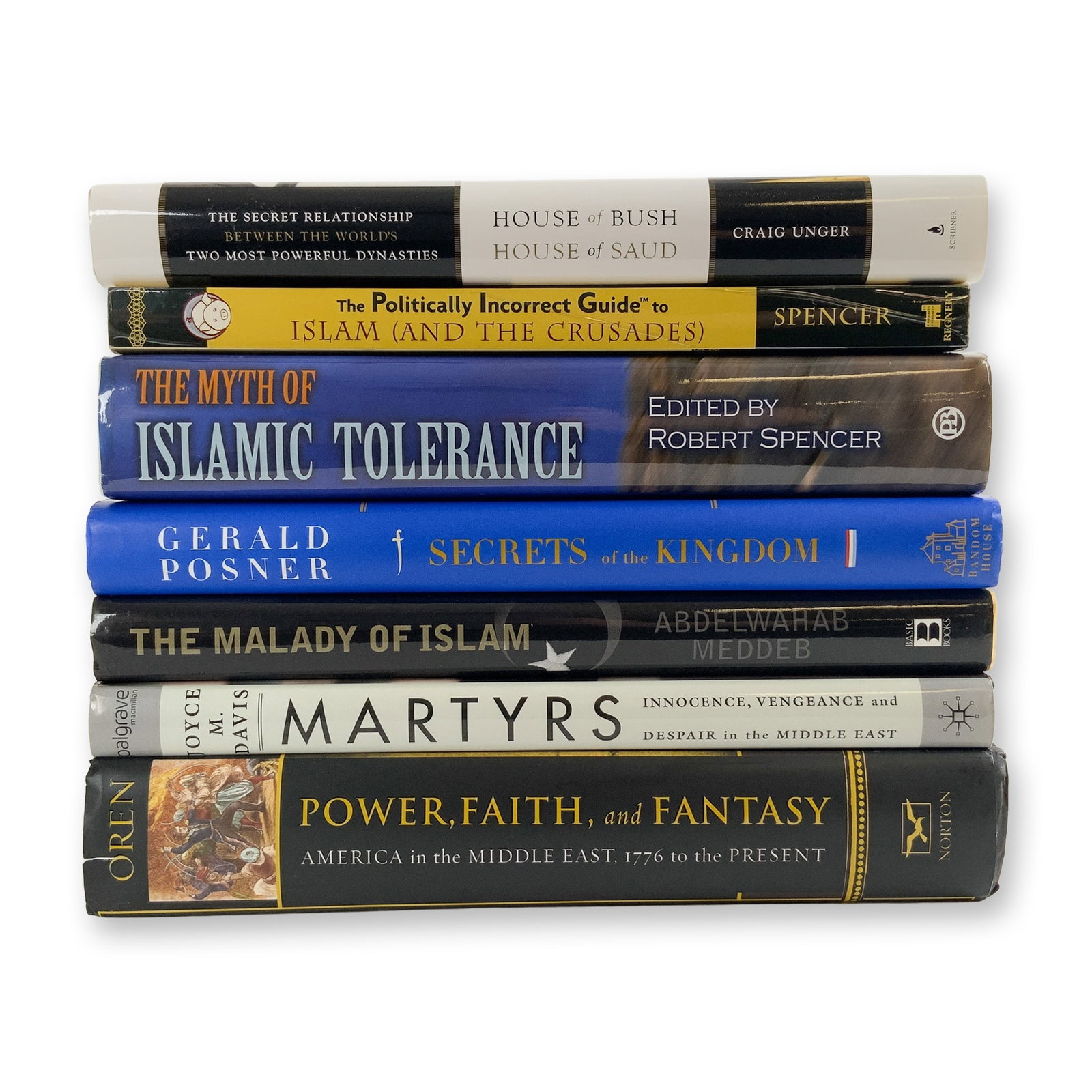 7-Piece Political and Religious Analysis Books, Middle East: A reference and reading group centered on 7-Piece Political and Religious Analysis Books, Middle East. This assembled group of seven hardcover books delves into political, religious, and historical th