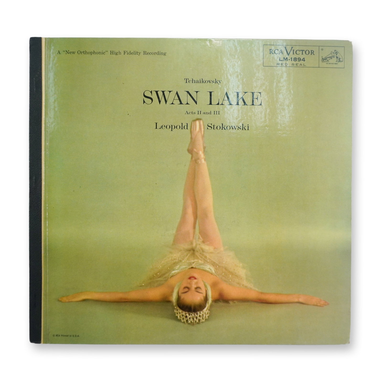 Tchaikovsky Swan Lake RCA Victor LM-1894 Vintage Vinyl LP, Stokowski: A presentation of Tchaikovsky Swan Lake RCA Victor LM-1894 Vintage Vinyl LP, Stokowski, emphasizing the performer, label, genre, and vintage media appeal. This auction lot presents an original pressin
