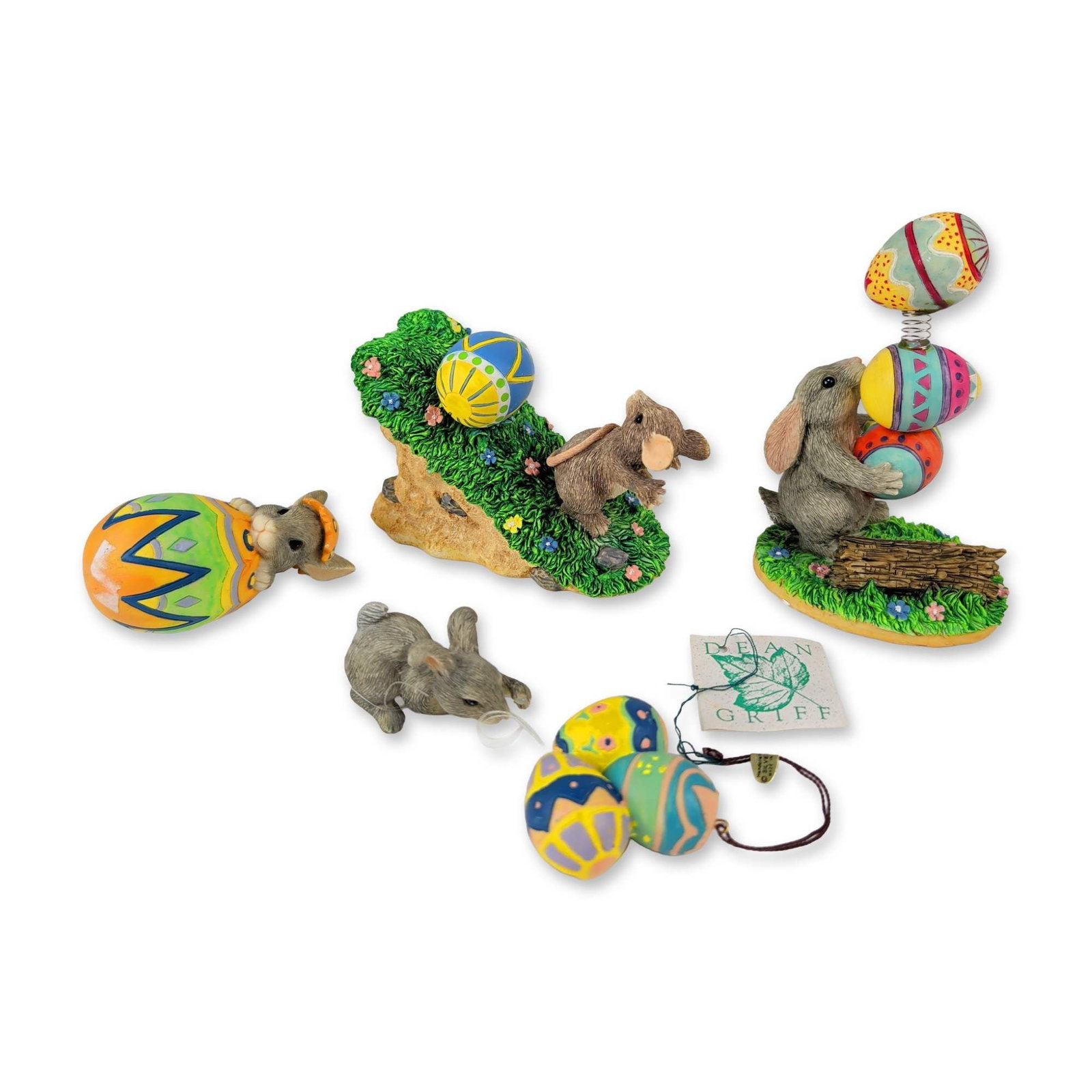 5pc Charming Tails Easter Resin Figurines (1 of 4)