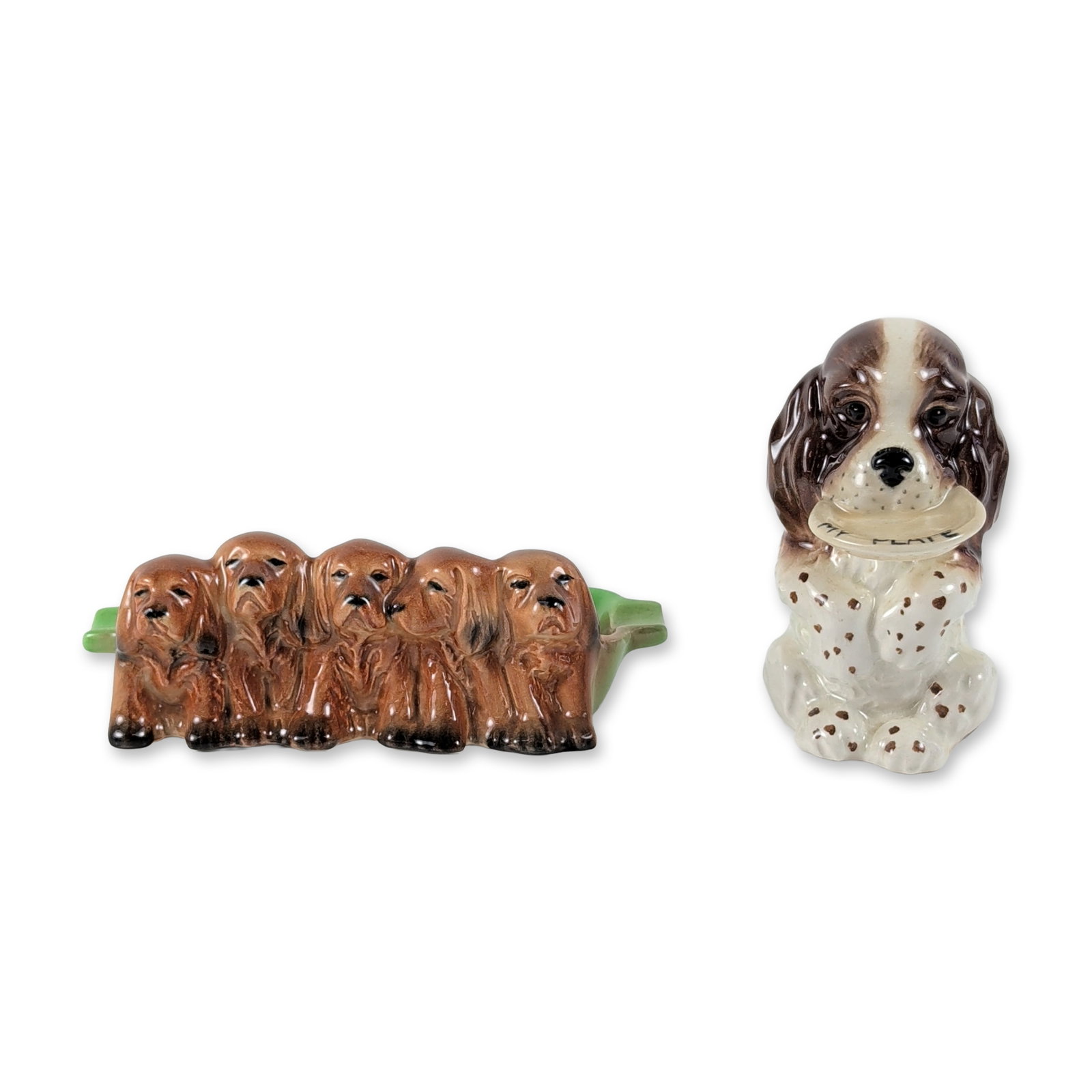 Two Beswick Glazed Ceramic Dog Figurines (1 of 4)
