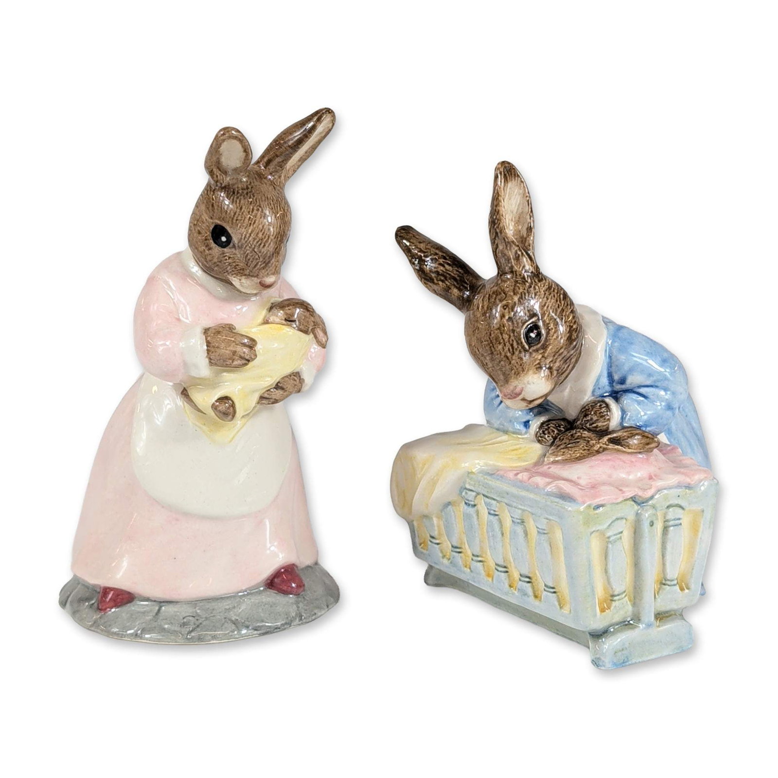 2pc Royal Doulton Bunnykins Figurines (1 of 3)