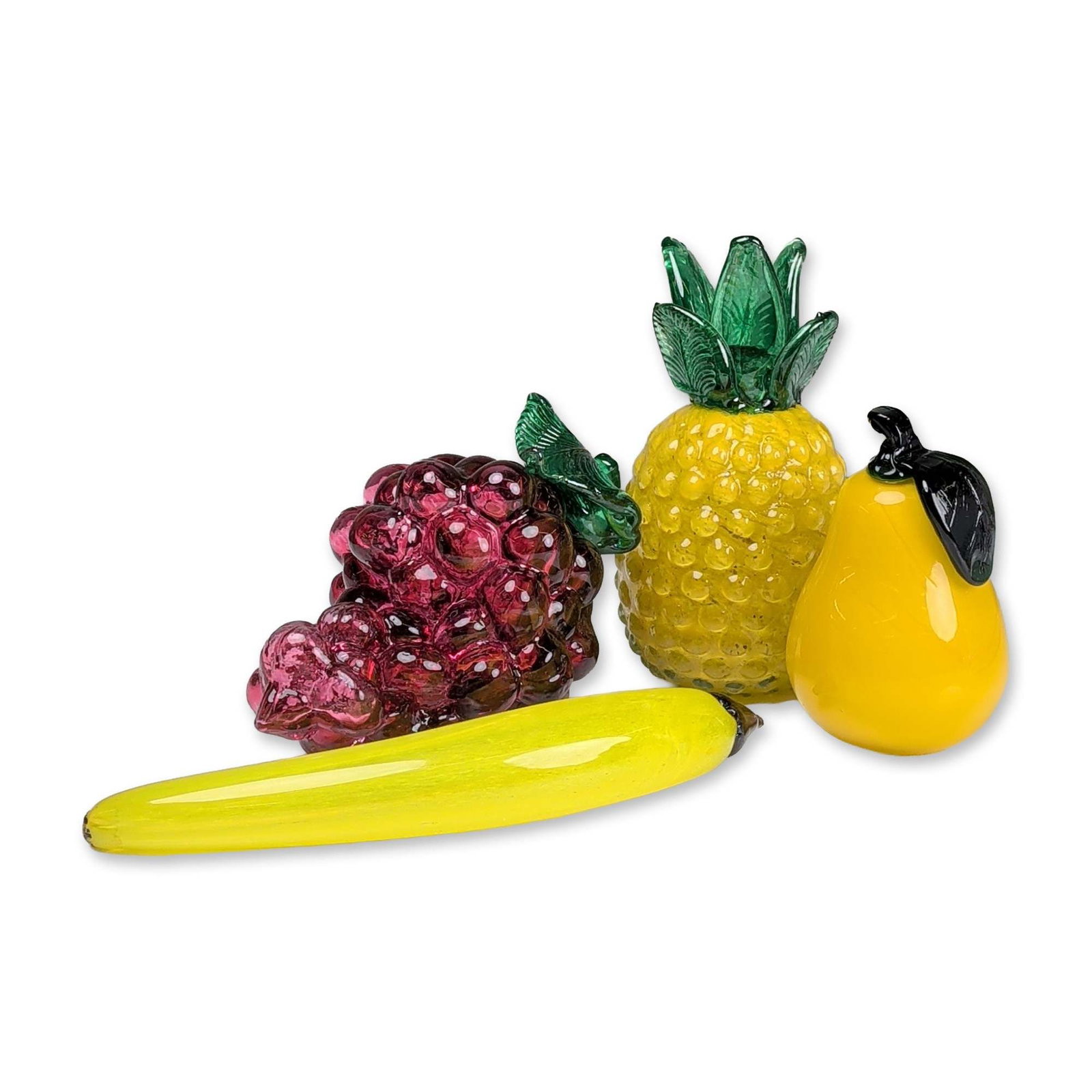 4pc Royal Gallery Art Glass Fruits Figurines (1 of 6)