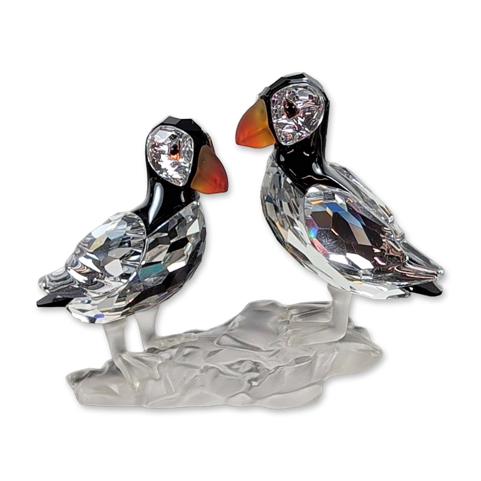 Swarovski Silver Crystal Puffins Bird Figurine (1 of 6)