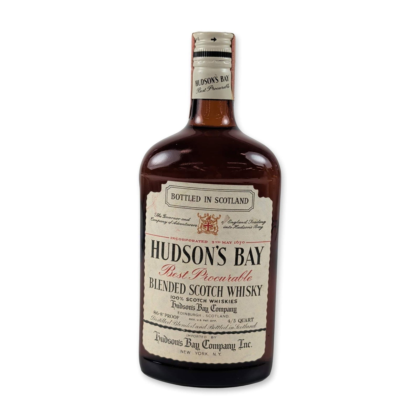 1940's Hudson Bay Blended Scotch Whisky (1 of 4)