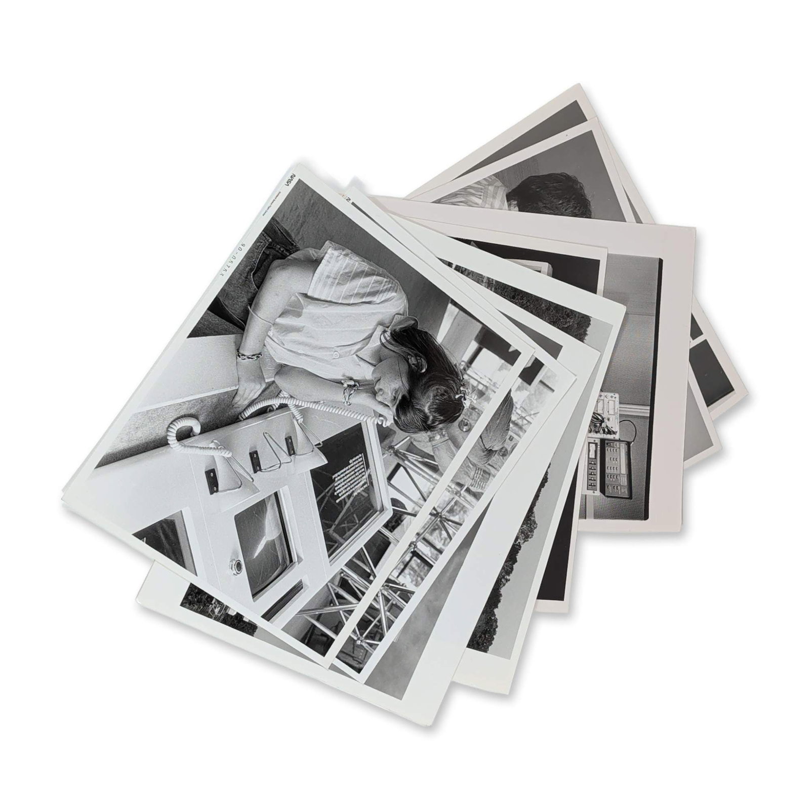 Collection of Silver Gelatin Photographs, NASA Goddard Space Flight Center: Group vintage silver gelatin prints documenting various facilities and technical operations at NASA's Goddard Space Flight Center in Greenbelt, Maryland. The subjects include a technician working with