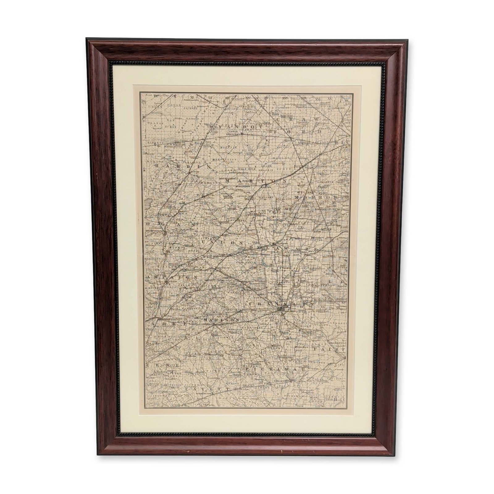 Central Ohio Reproduction Atlas Map Framed (1 of 4)