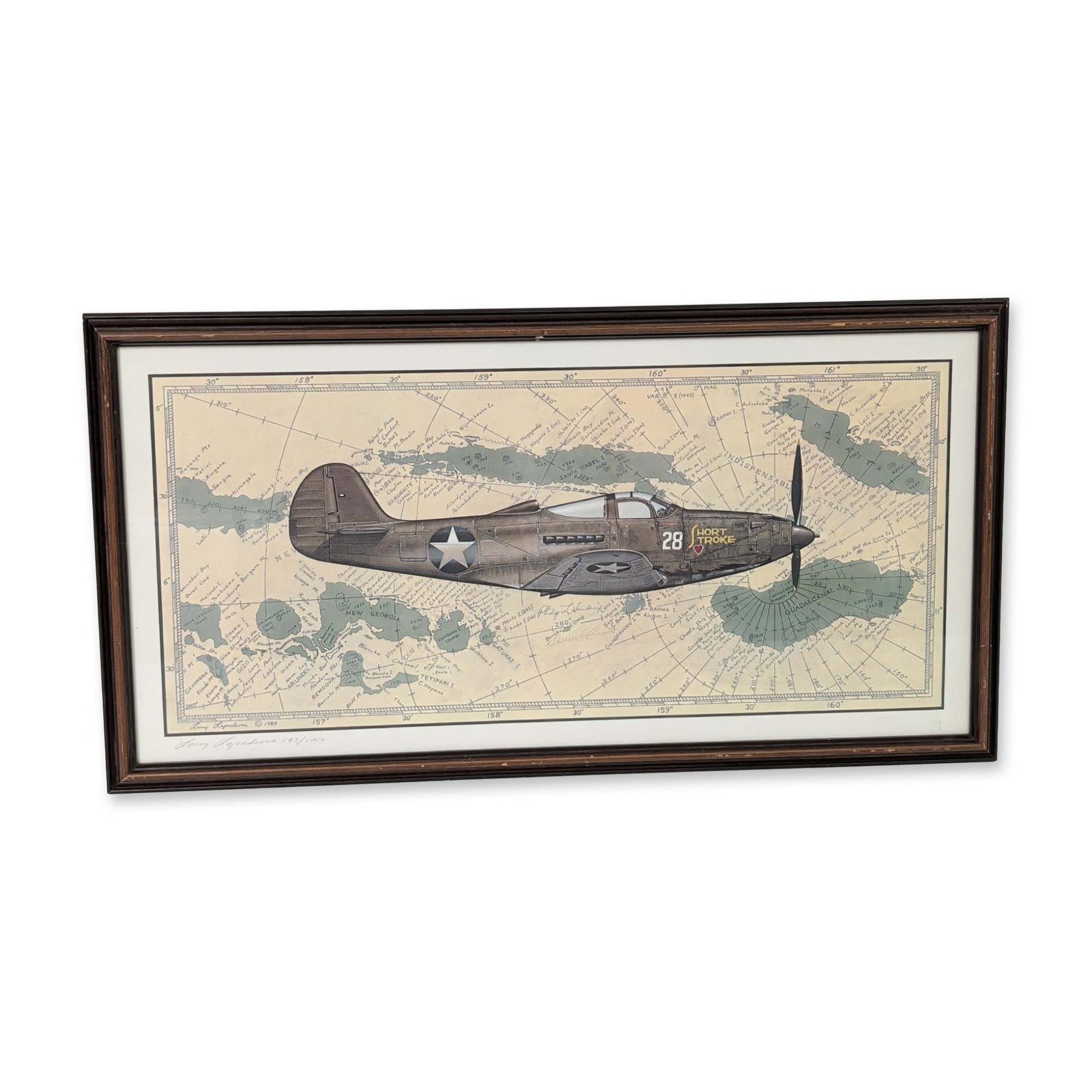 Larry Lapadura (American, 20th Century), Bell P-39 Airacobra, Signed & Numbered w/ COA (1 of 8)