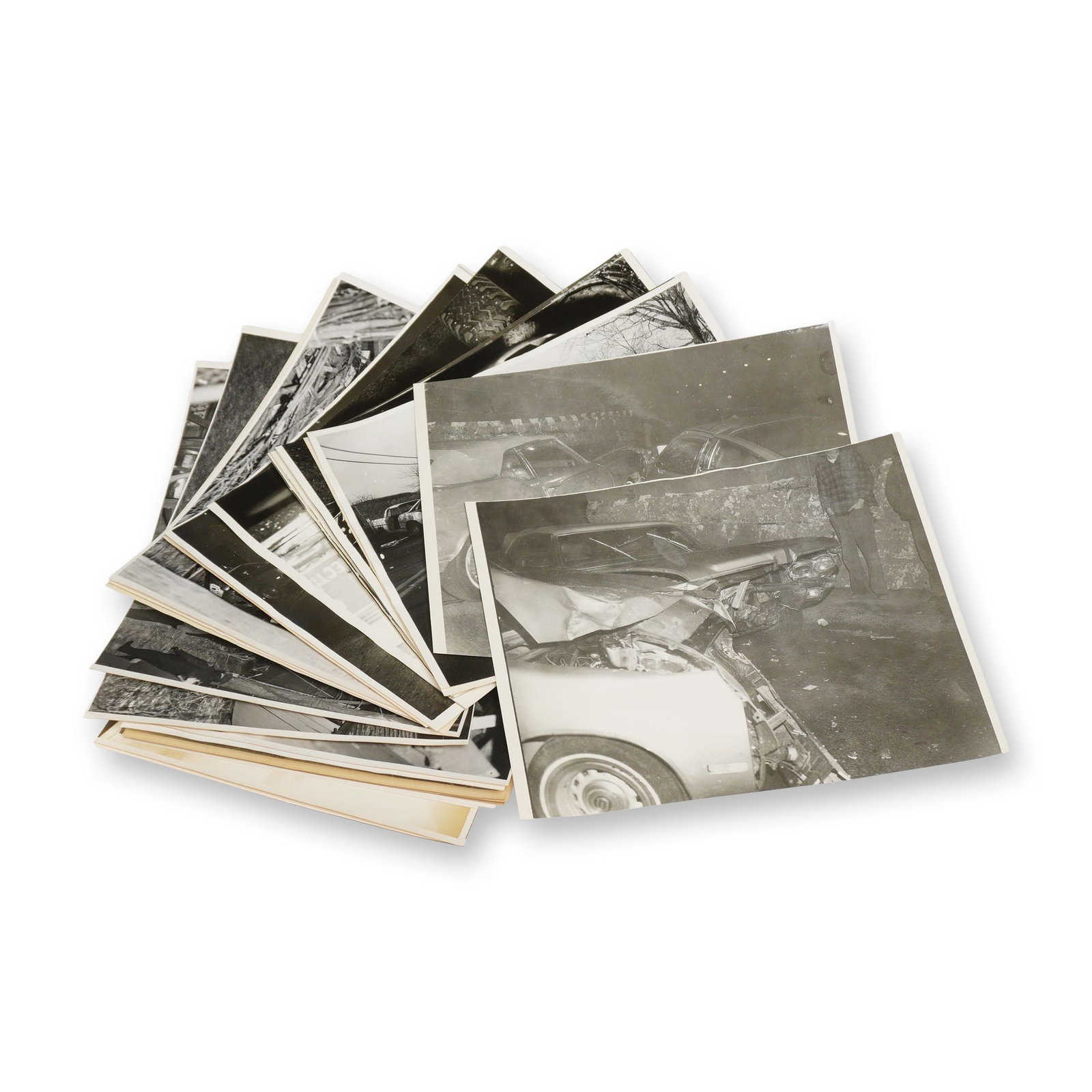 Lot of 25 Vintage 1950s-1970s Northeastern Police & Forensic Accident Photographs (1 of 5)