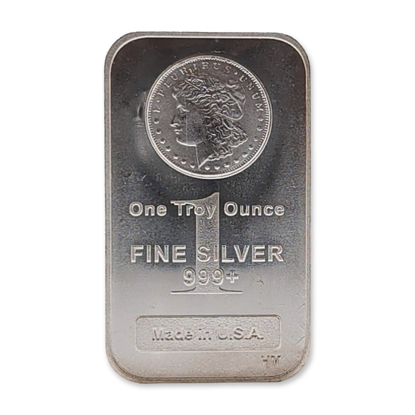 Highland Mint 1 Troy Ounce Silver Morgan Dollar Bullion Bar: Struck by the Highland Mint in the United States, this silver bullion bar contains one troy ounce of .999 fine silver. The obverse features a circular medallion depicting a profile portrait of Lady Li