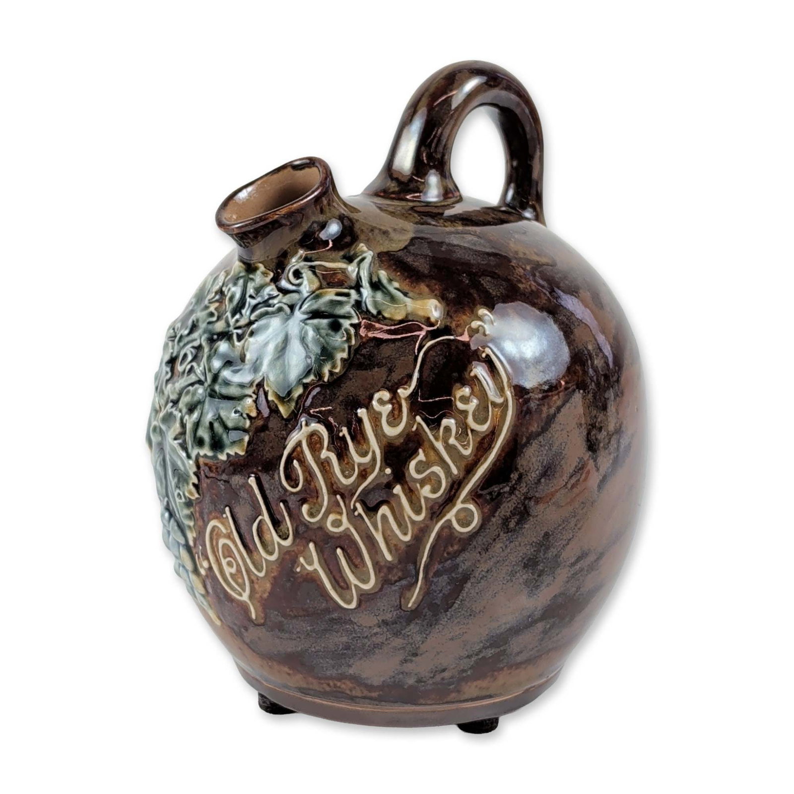 Doulton Lambeth Salt Glazed Stoneware Whiskey Jug (1 of 4)