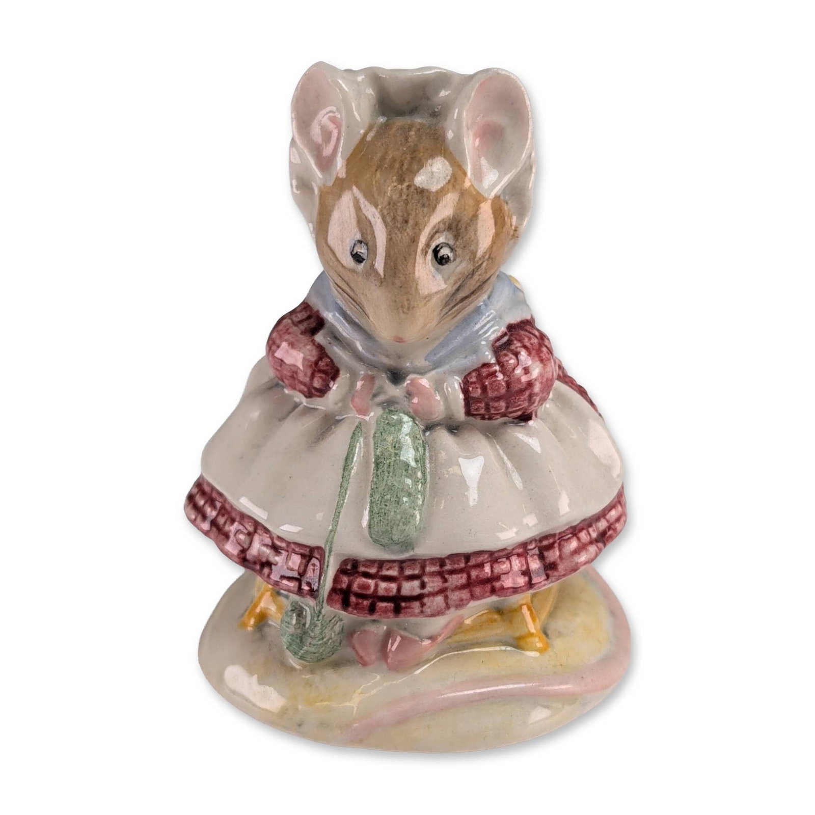 Beswick Beatrix Potter Mouse Knitting Figurine (1 of 3)