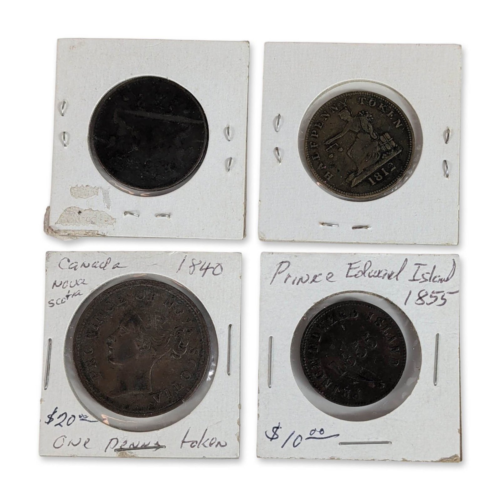 Collection of 19th Century Canadian Provincial Copper Tokens (1 of 3)