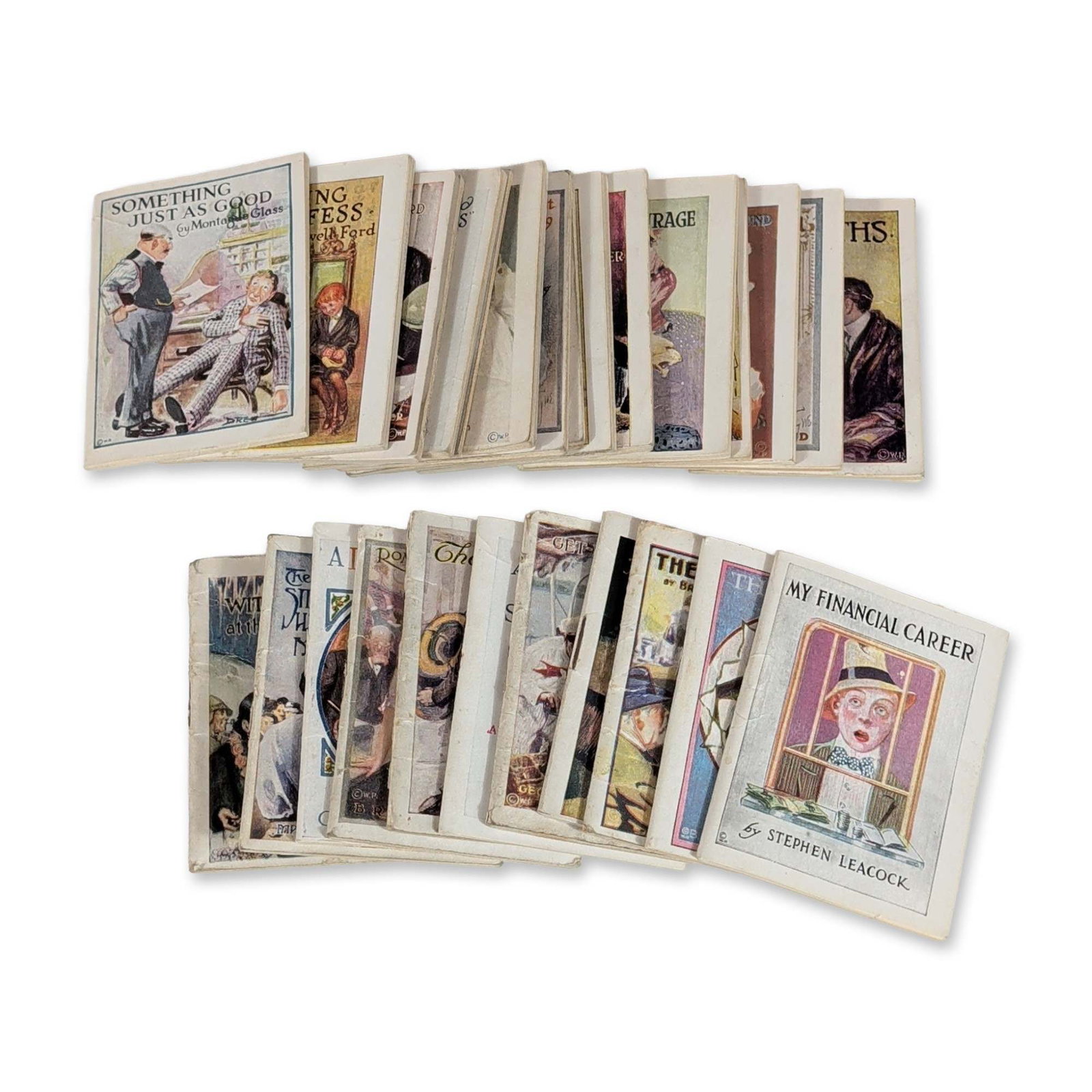 Collection of 26 American Tobacco Company Little Story Pocket Books: Early 20th century, American Tobacco Company. Collection of miniature storybooks in printed paper, issued as the Little Story Books premium series. The group features stories and essays by authors inc