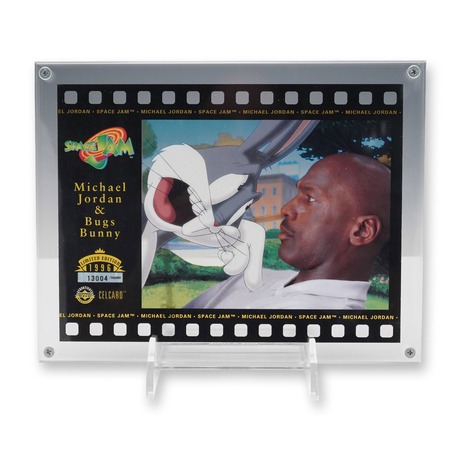 1996 Upper Deck Space Jam Michael Jordan Film Cell Display (1 of 2)