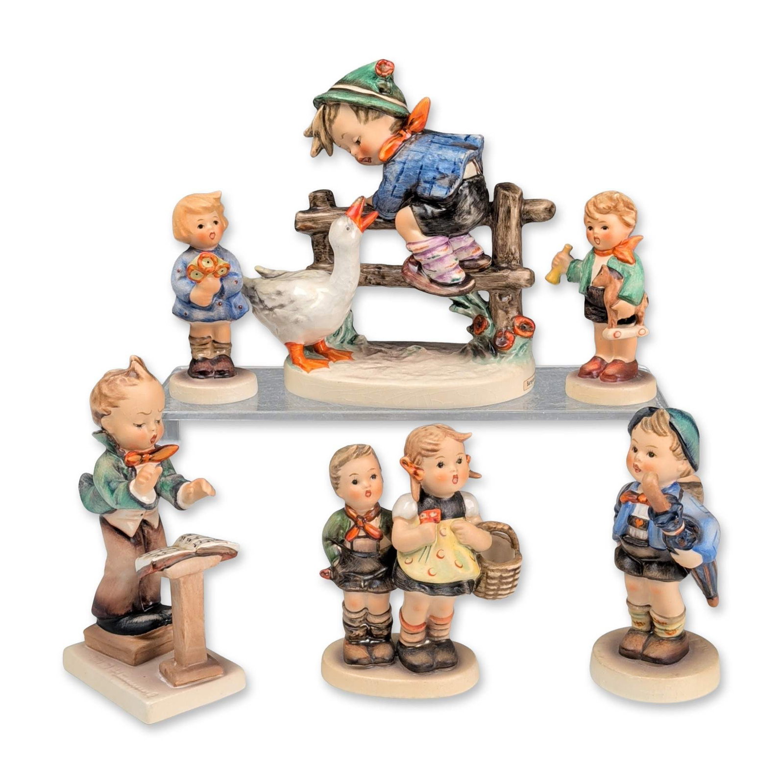 6pc Goebel Hummel Porcelain Figurines (1 of 3)