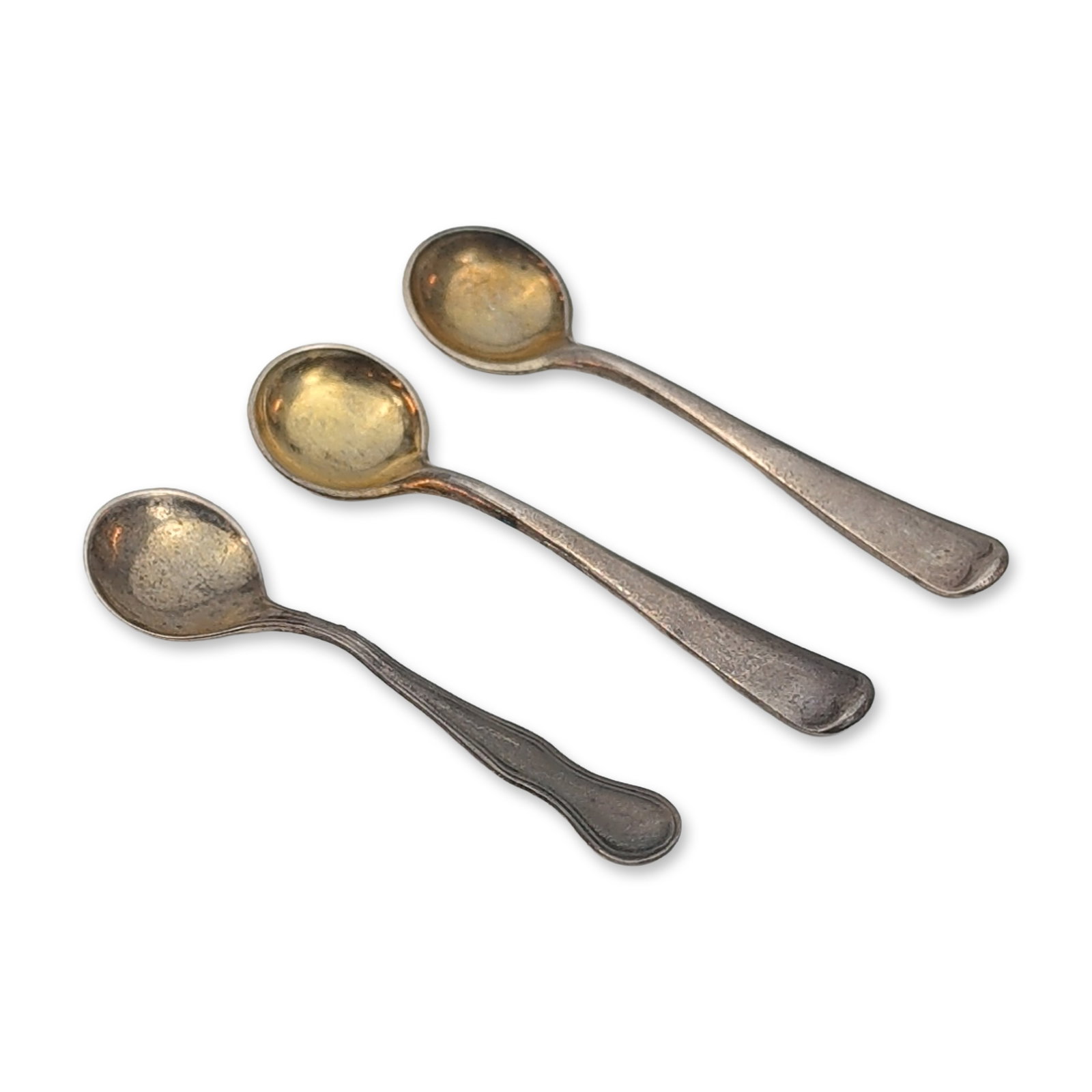 3pc Sterling Silver Salt Spoons includes Gorham (1 of 4)