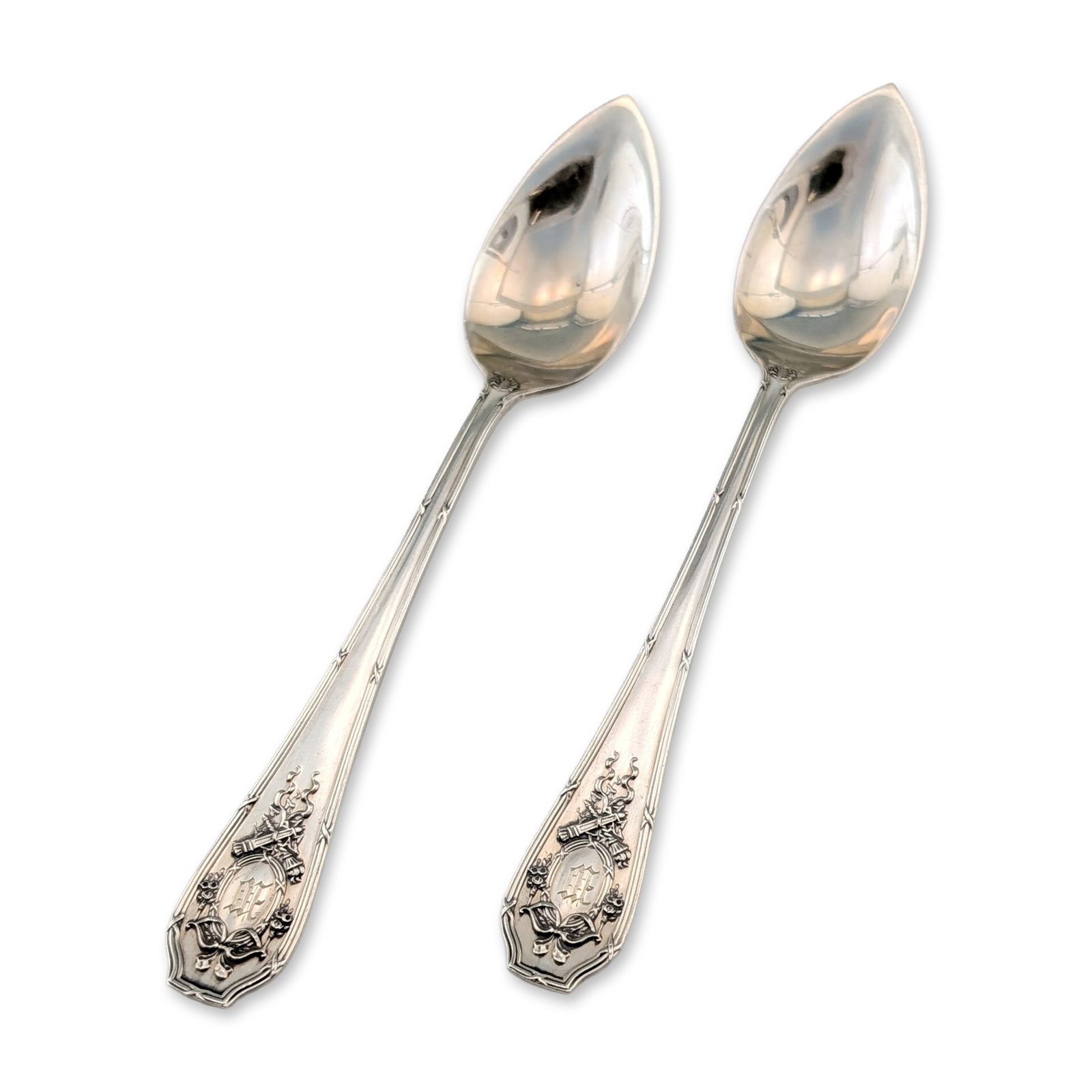 2pc Wallace Sterling Silver Grapefruit Spoons (1 of 4)