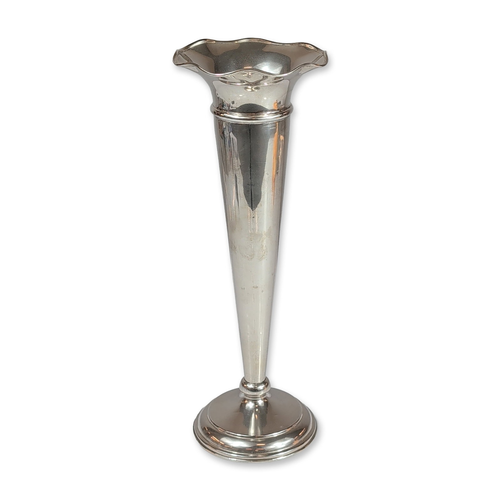Weighted Sterling Silver Trumpet Vase (1 of 4)