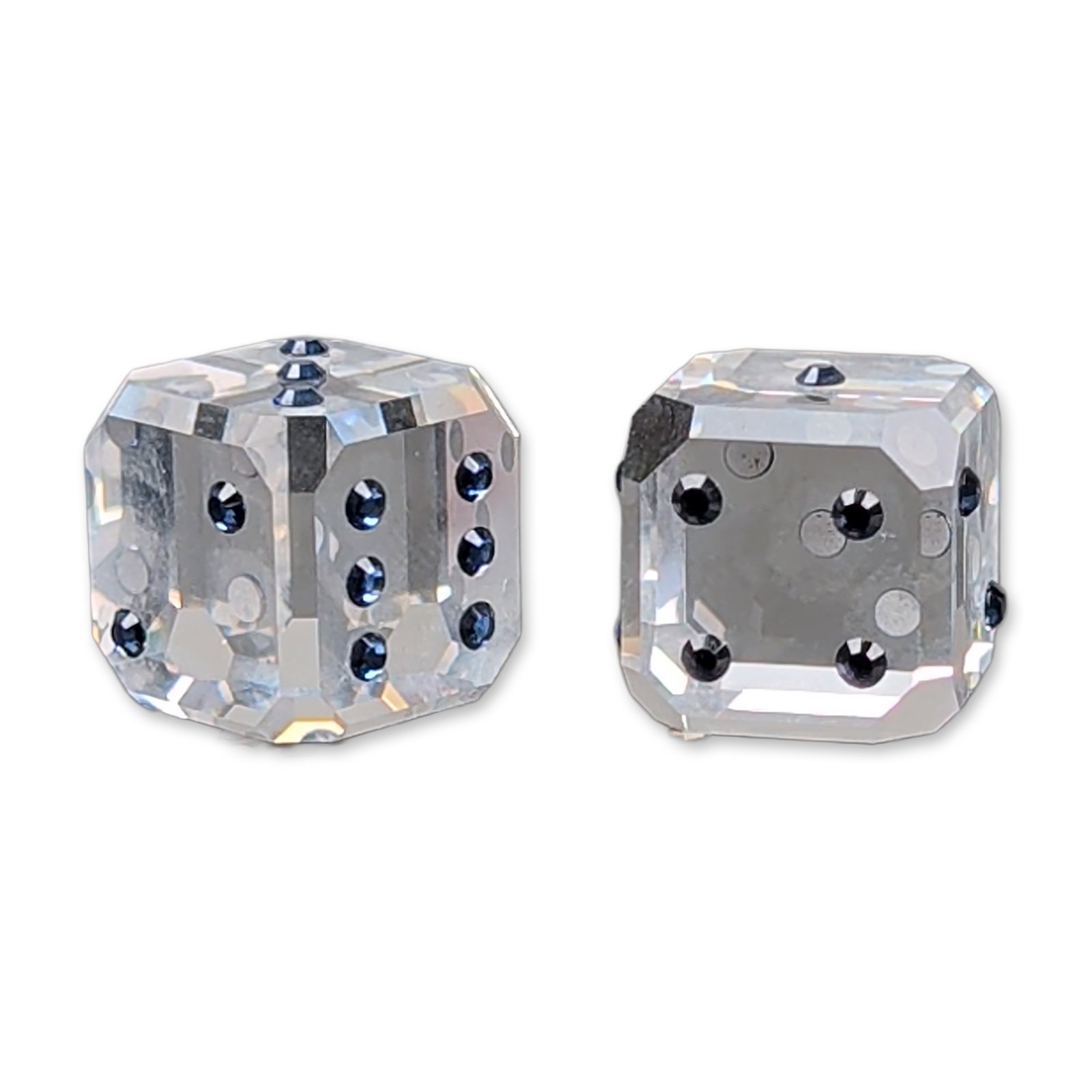 2pc Swarovski Crystal Blue Pip Dice (1 of 4)