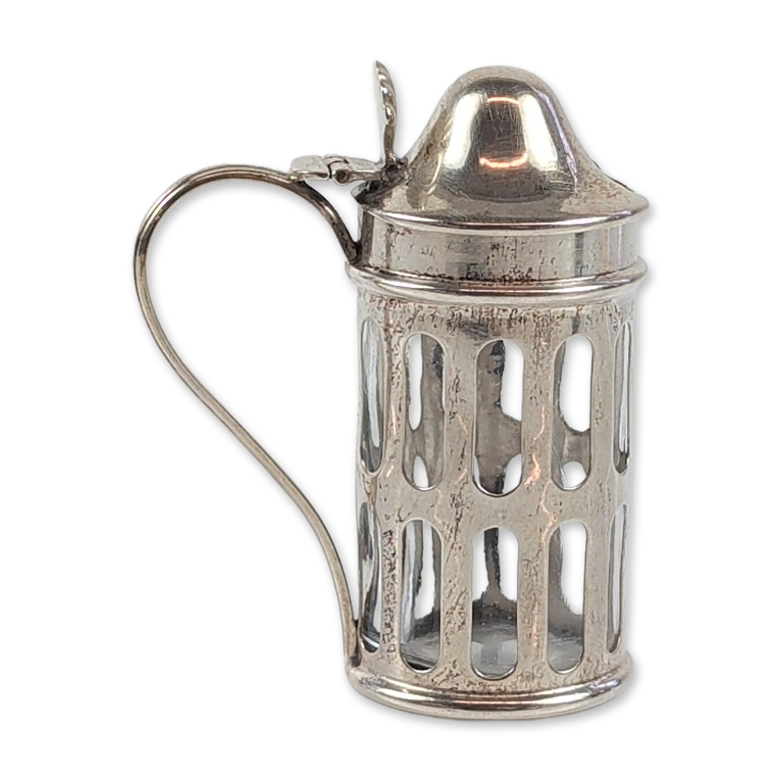 Webster Sterling Silver Reticulated Condiment Pot (1 of 5)