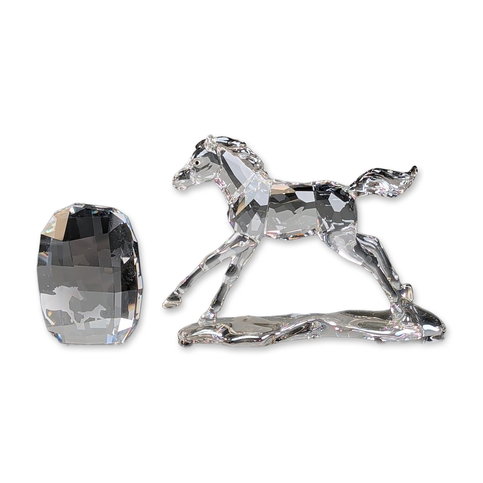 2pc Swarovski Crystal SCS 2014 Annual Edition Figurine, Esperanza Horse and Plaque (1 of 7)