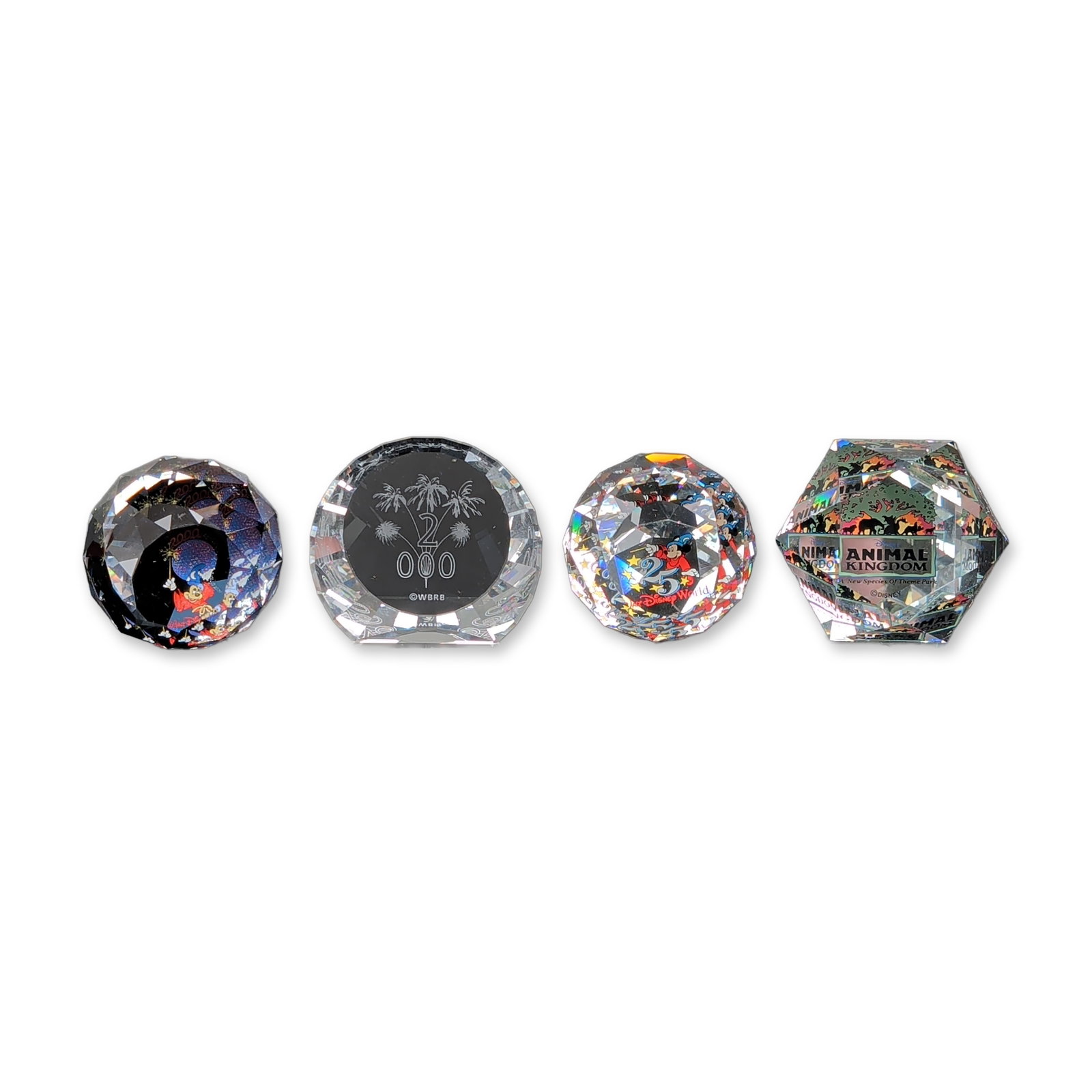 4pc D. Swarovski & Co. Crystal Colors Disney Paperweights and Plaque (1 of 3)