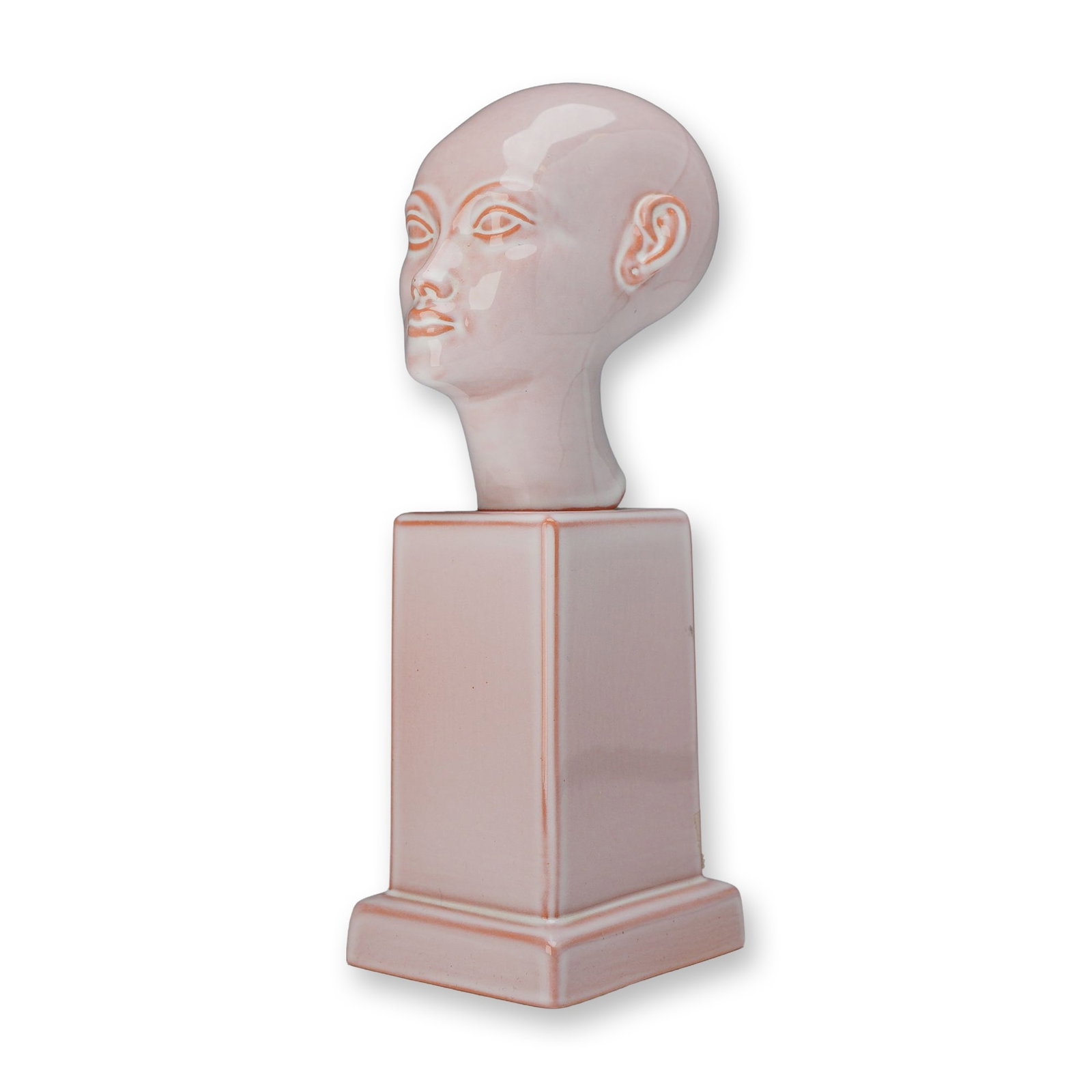 Wedgwood Art Deco Glazed Ceramic Head Bust (1 of 4)