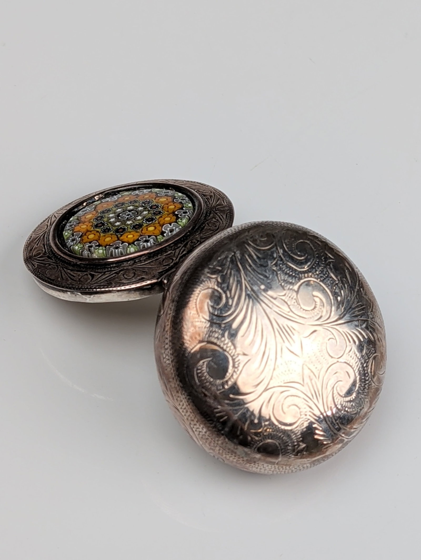 Two Silver and Gemstone Decorative Items - 3