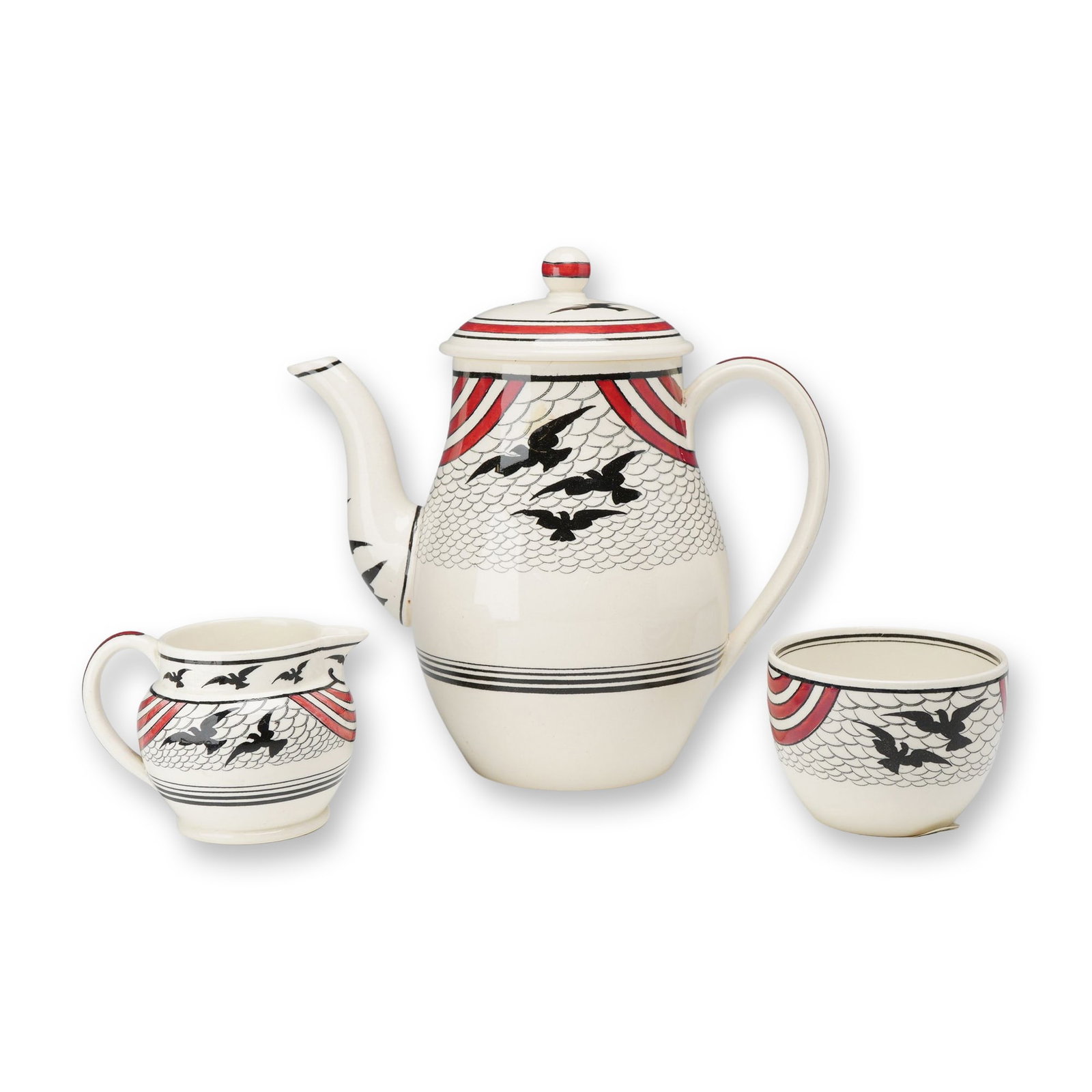 3pc Wedgwood Ceramics Including a Sunbirds Pattern Service (1 of 3)