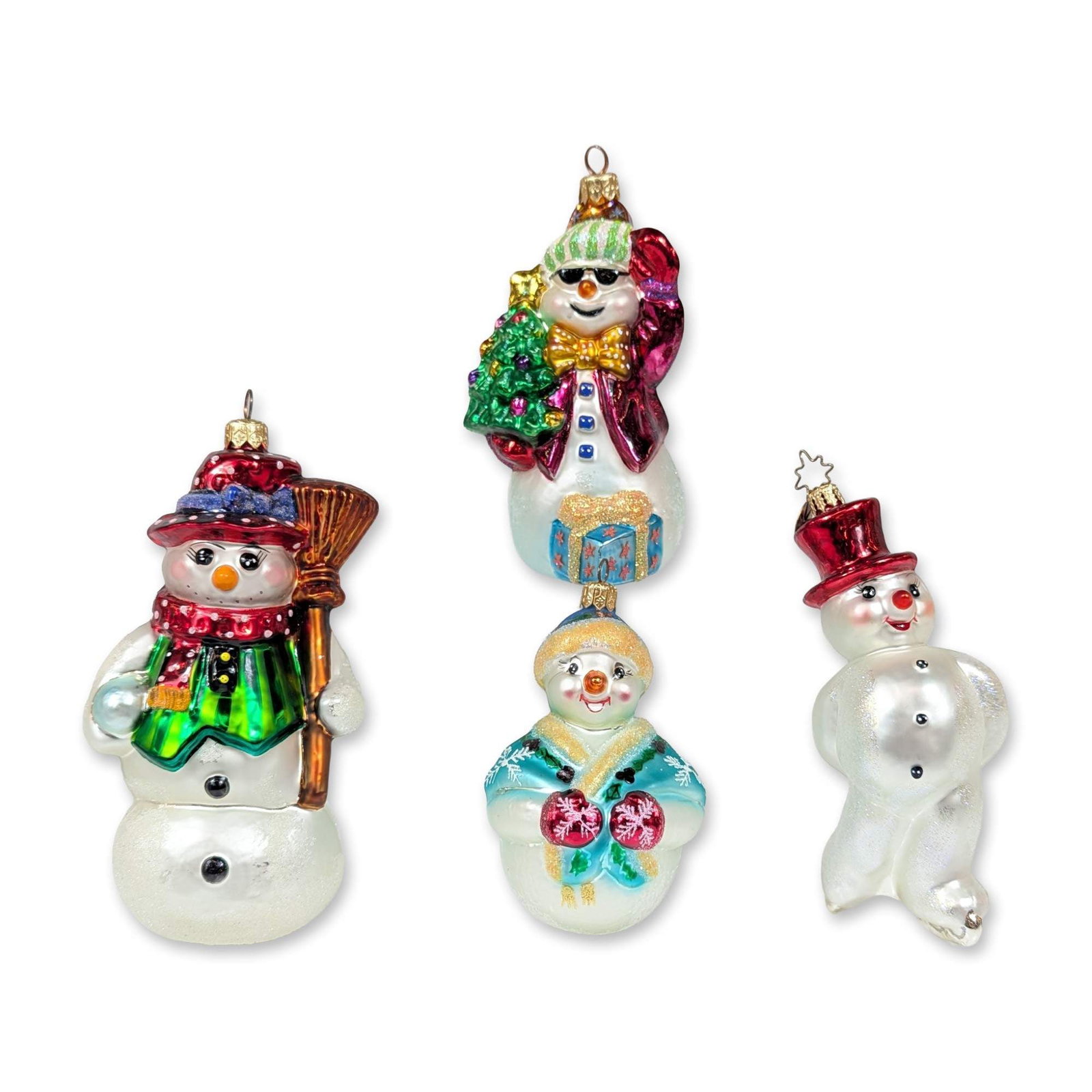 4pc Christopher Radko Snowman Ornaments (1 of 5)