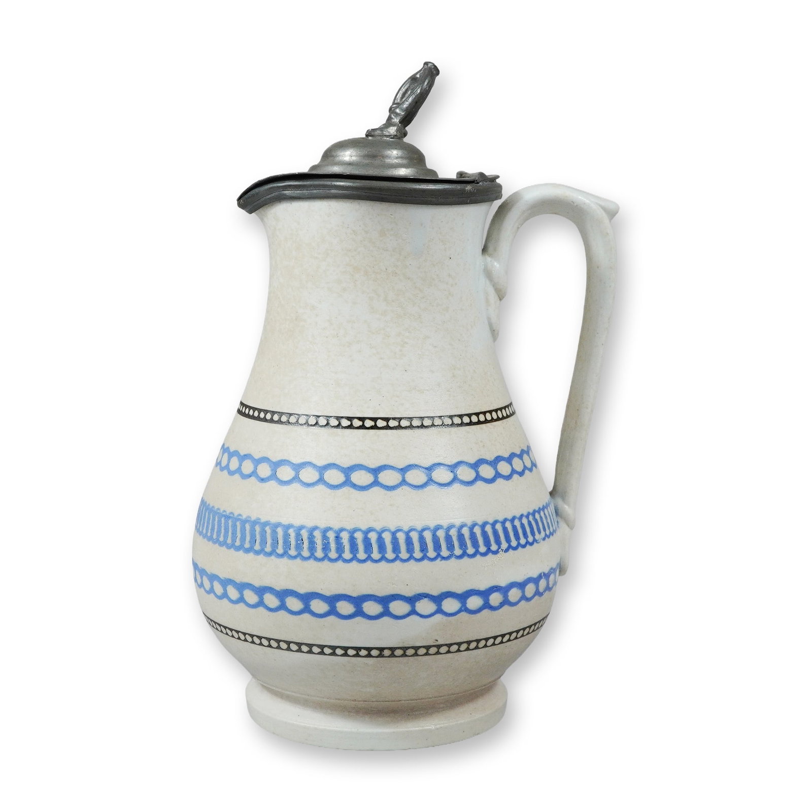 British Salt-Glazed Stoneware Syrup Jug in the Style of Dudson (1 of 4)