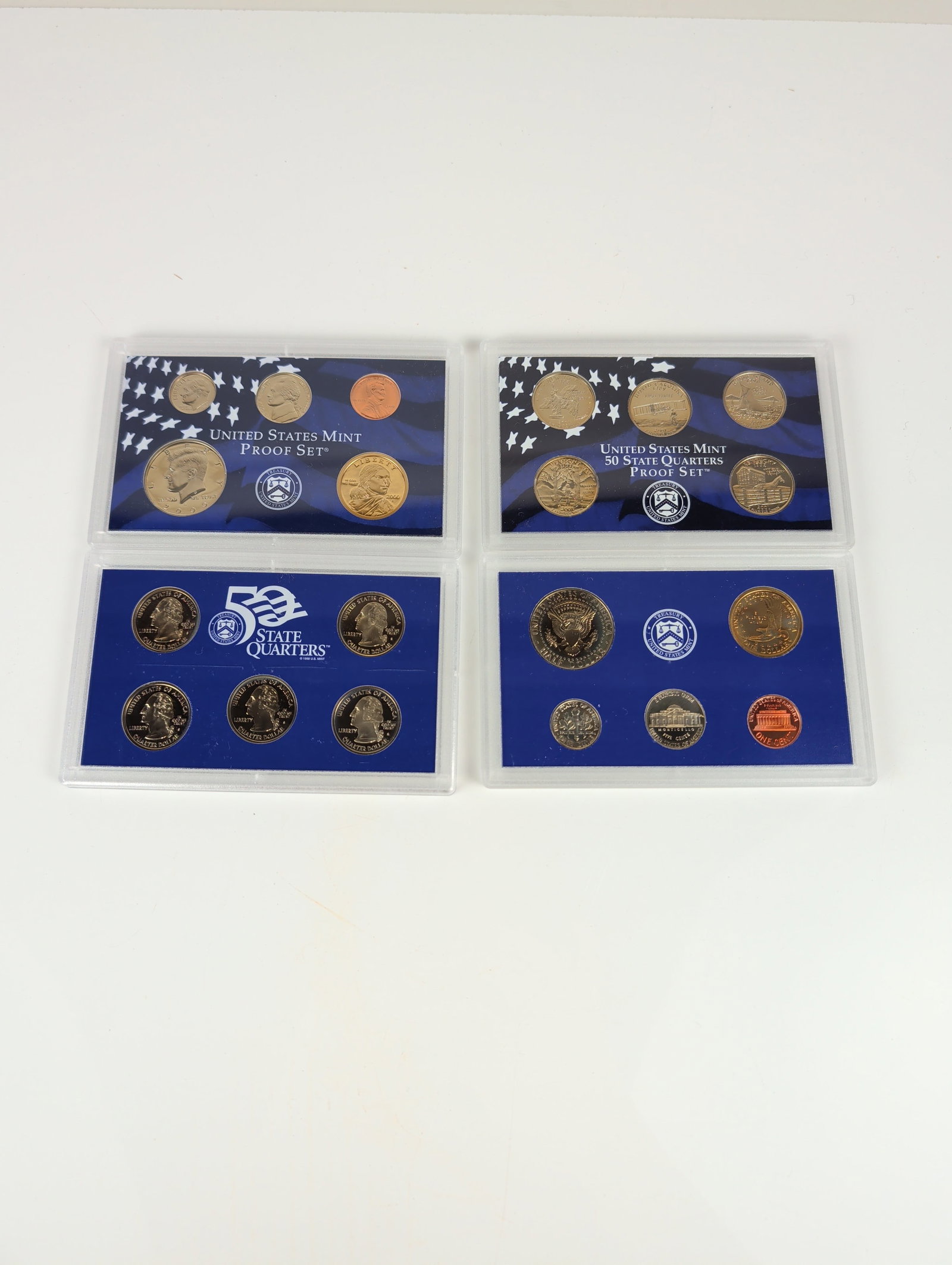 4pc US Mint 2000-2003 Proof Set Collection - 2
