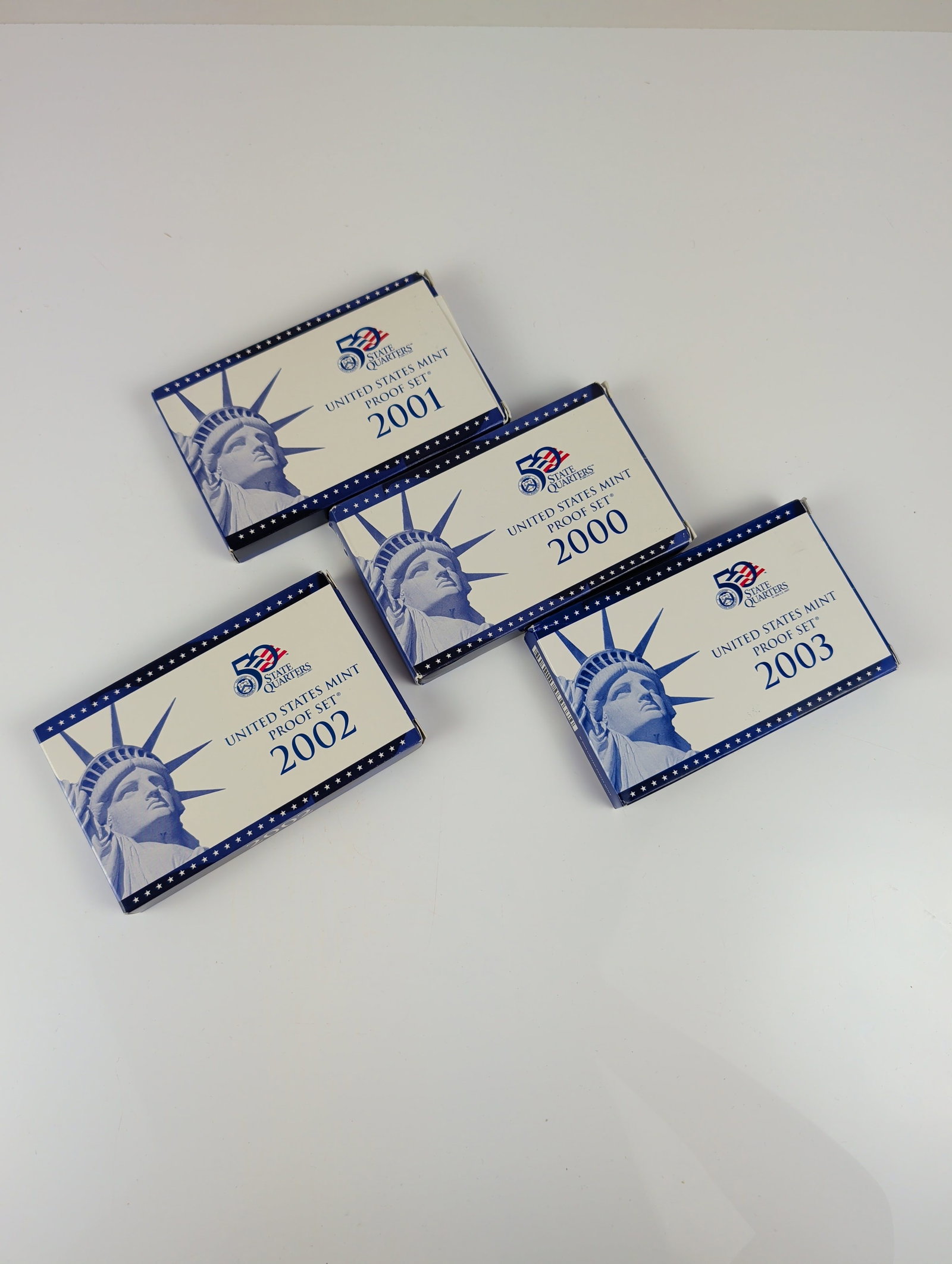 4pc US Mint 2000-2003 Proof Set Collection - 4