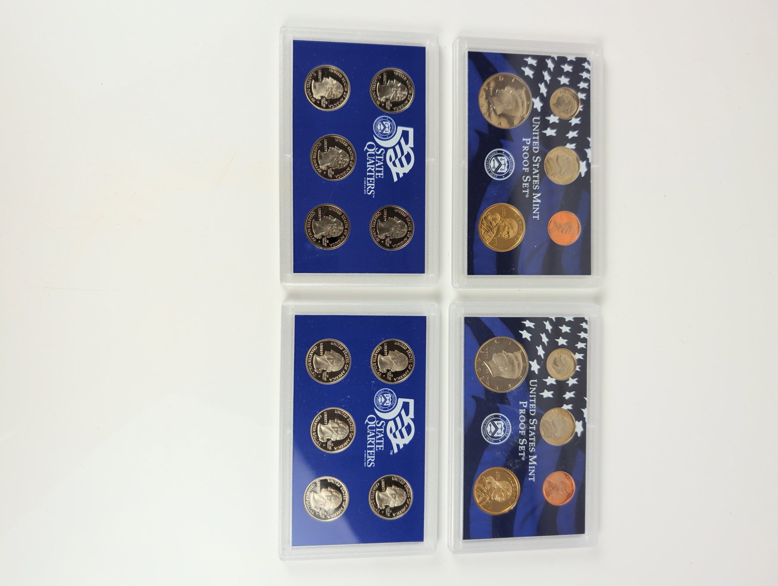 4pc US Mint 2000-2003 Proof Set Collection - 5