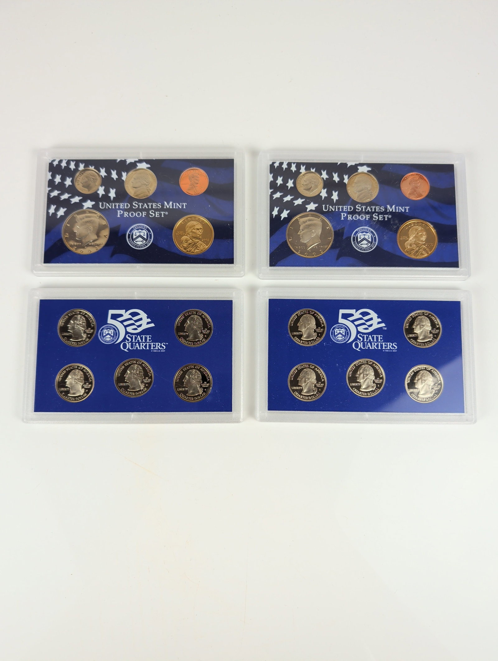 4pc US Mint 2000-2003 Proof Set Collection - 6