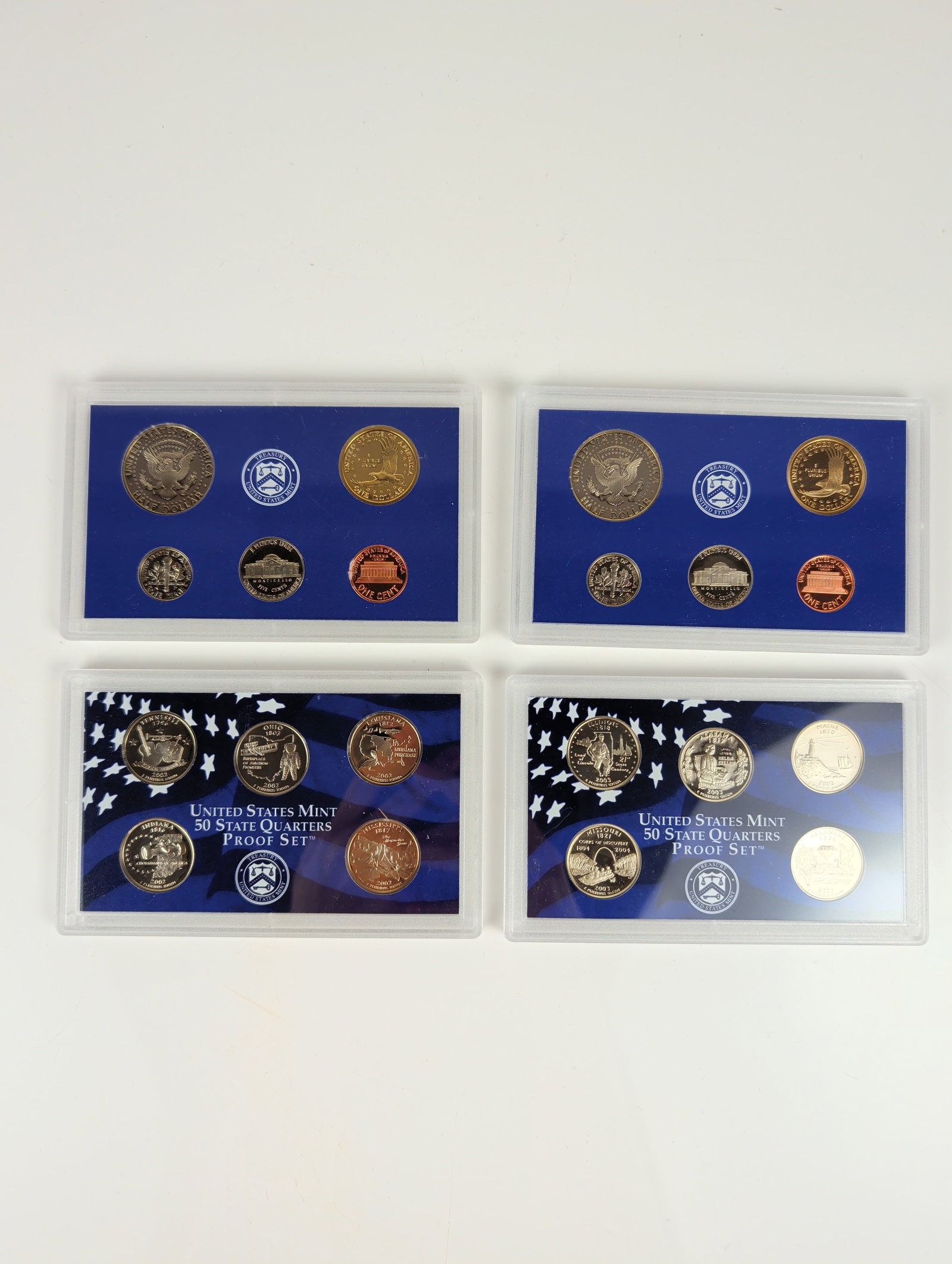4pc US Mint 2000-2003 Proof Set Collection - 7