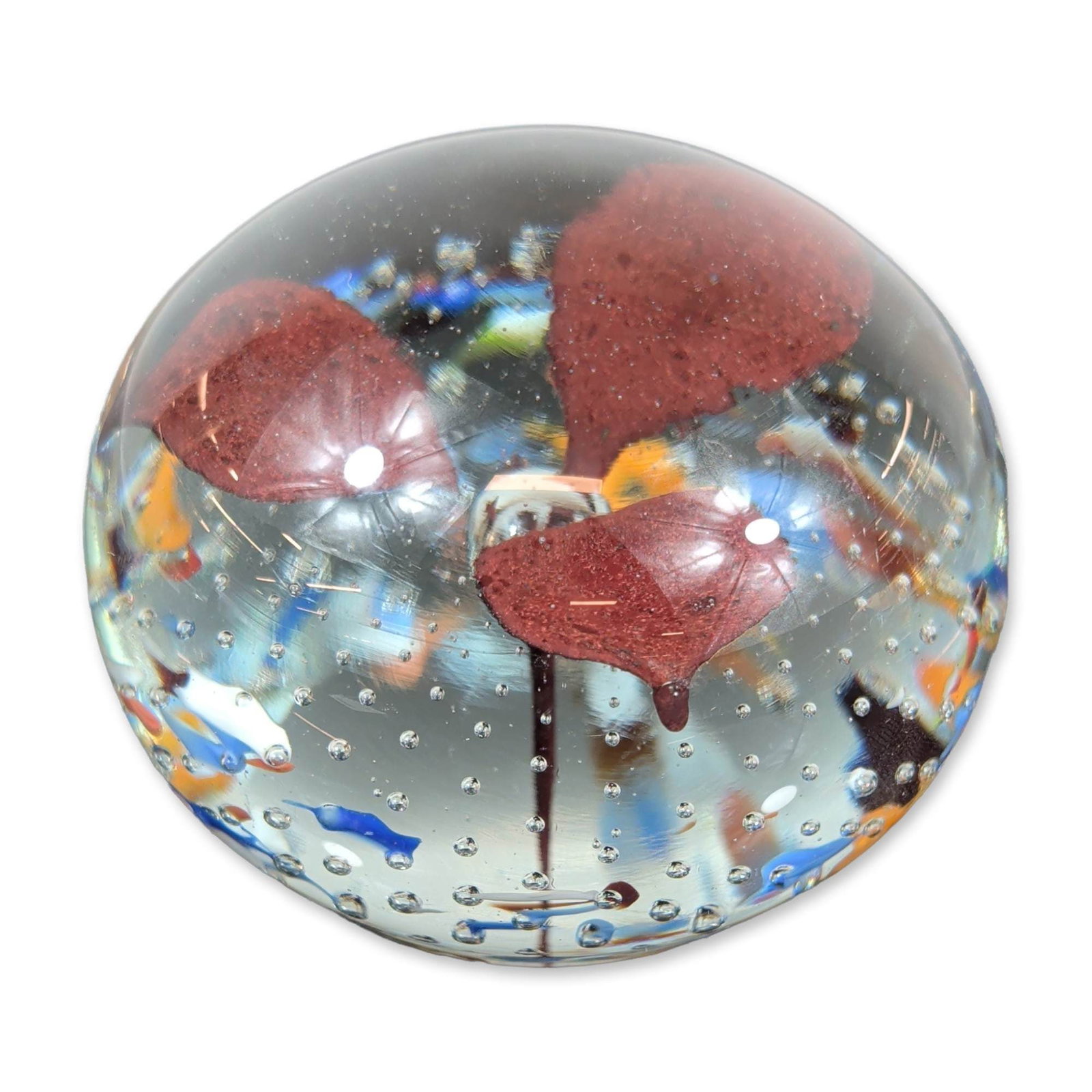 Art Glass Paperweight, Signed (1 of 5)